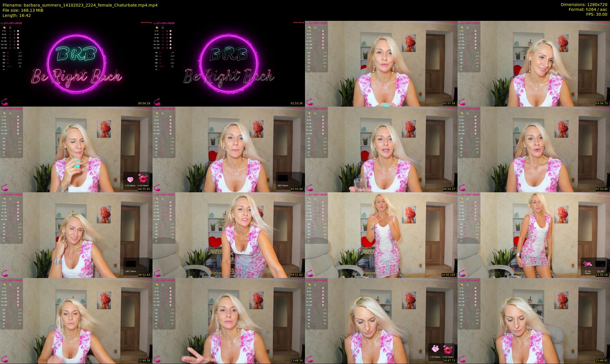 barbara_summers — 17 minute Chaturbate female cam show recording, 720p, Oct 14, 2023