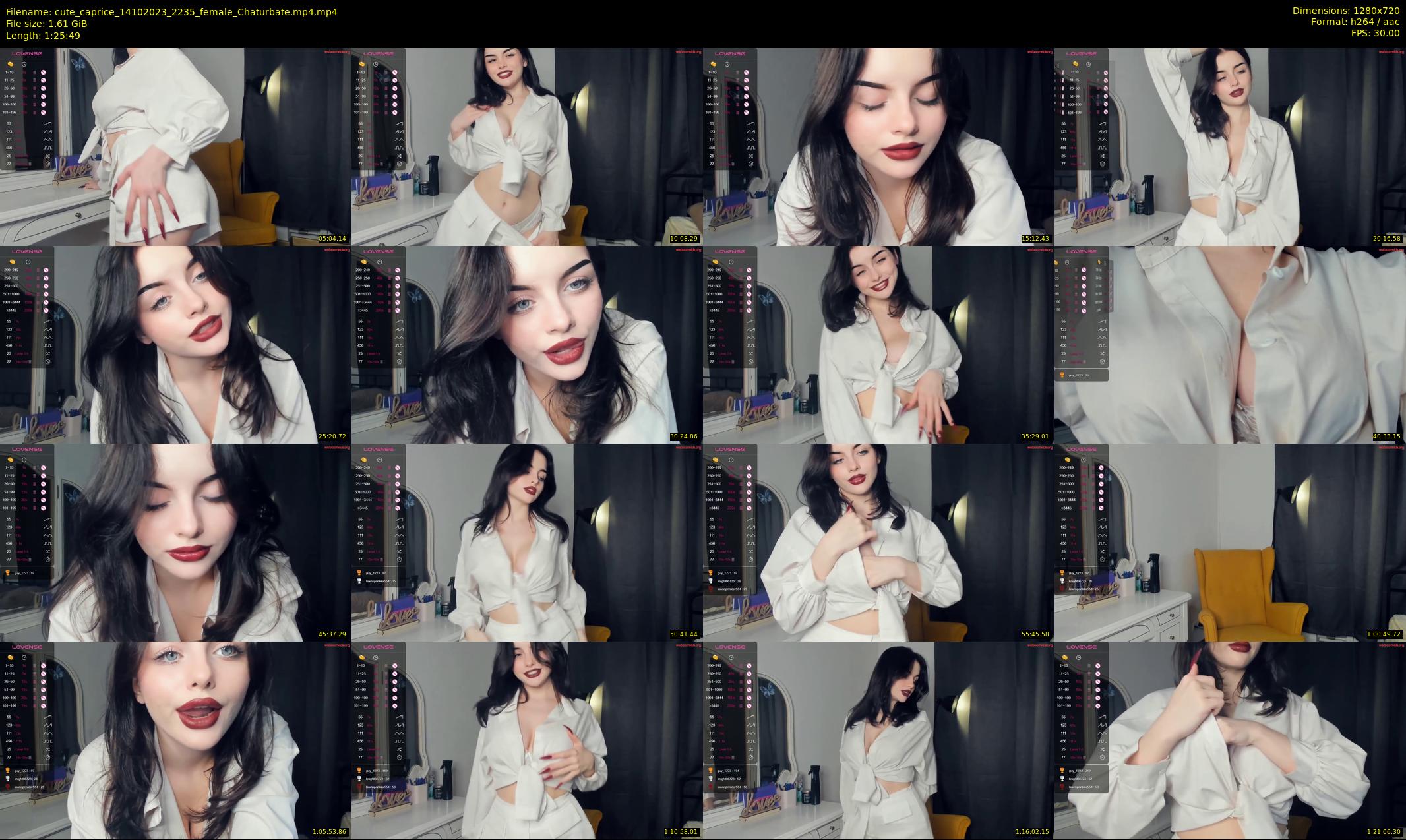 cute_caprice — 86 minute Chaturbate female cam show recording, 720p, Oct 14, 2023