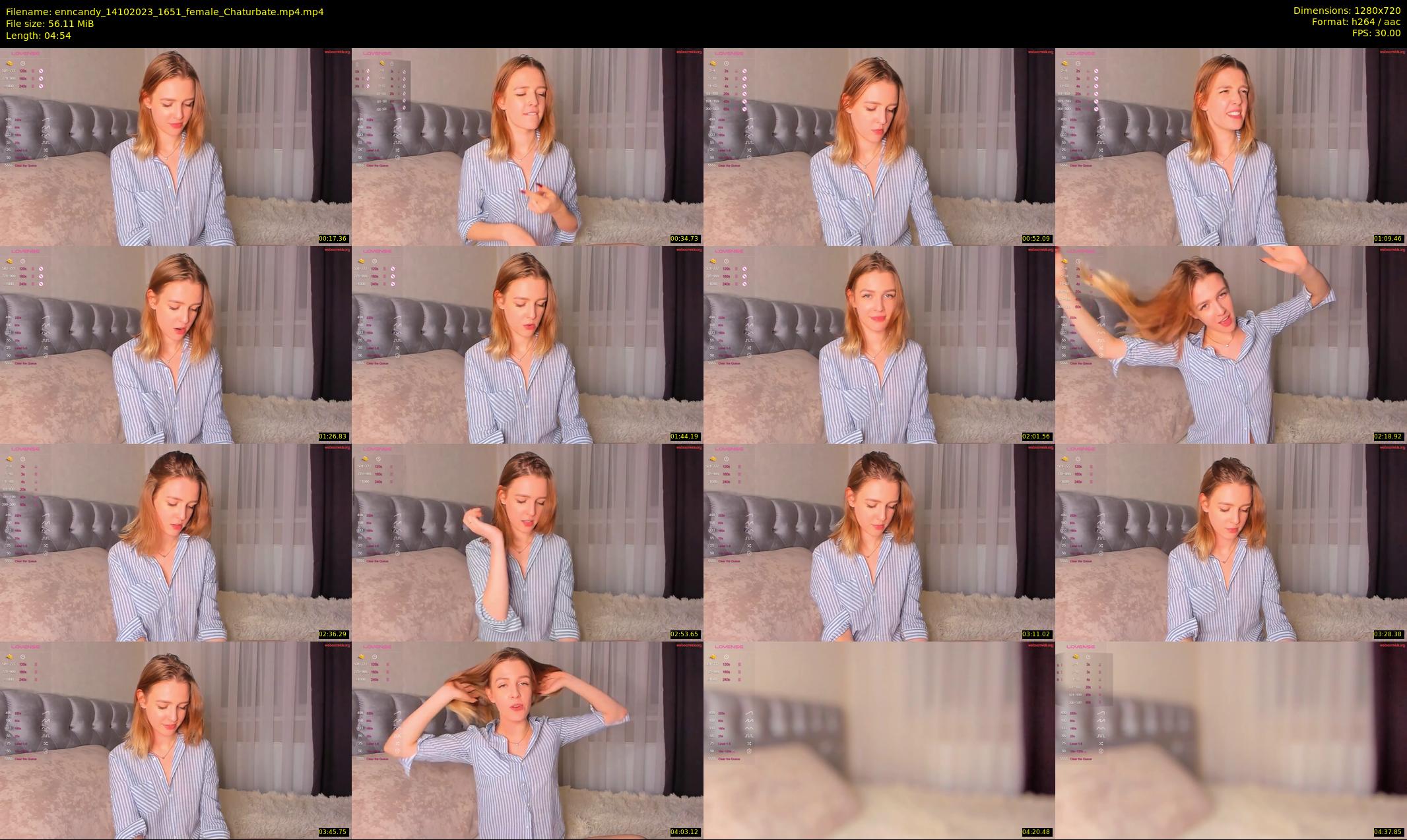 enncandy — 5 minute Chaturbate female cam show recording, 720p, Oct 14, 2023