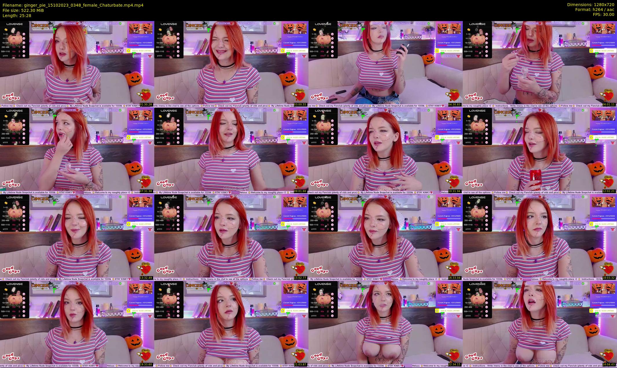 ginger_pie — 26 minute Chaturbate female cam show recording, 720p, Oct 15, 2023