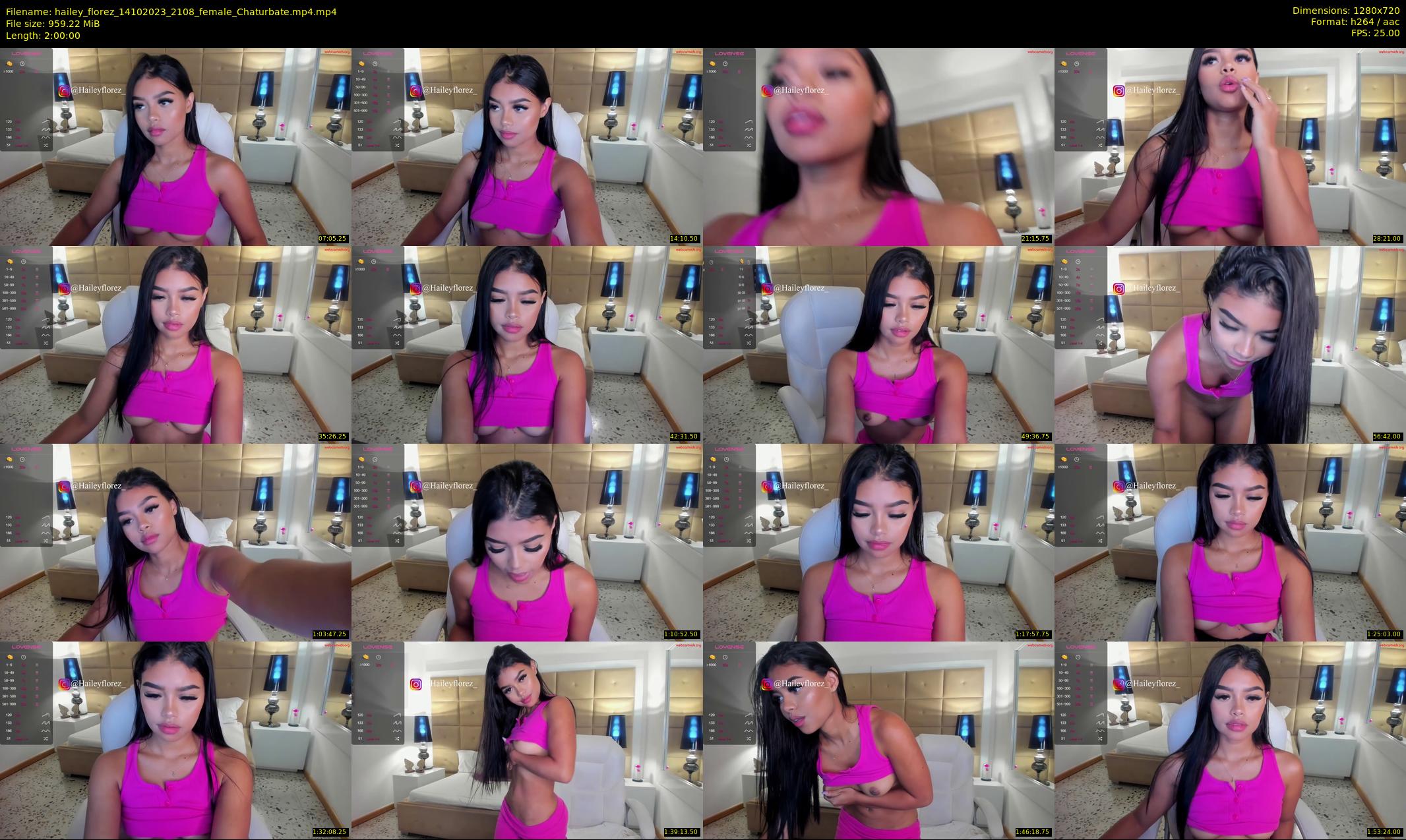 hailey_florez — 120 minute Chaturbate female cam show recording, 720p, Oct 14, 2023