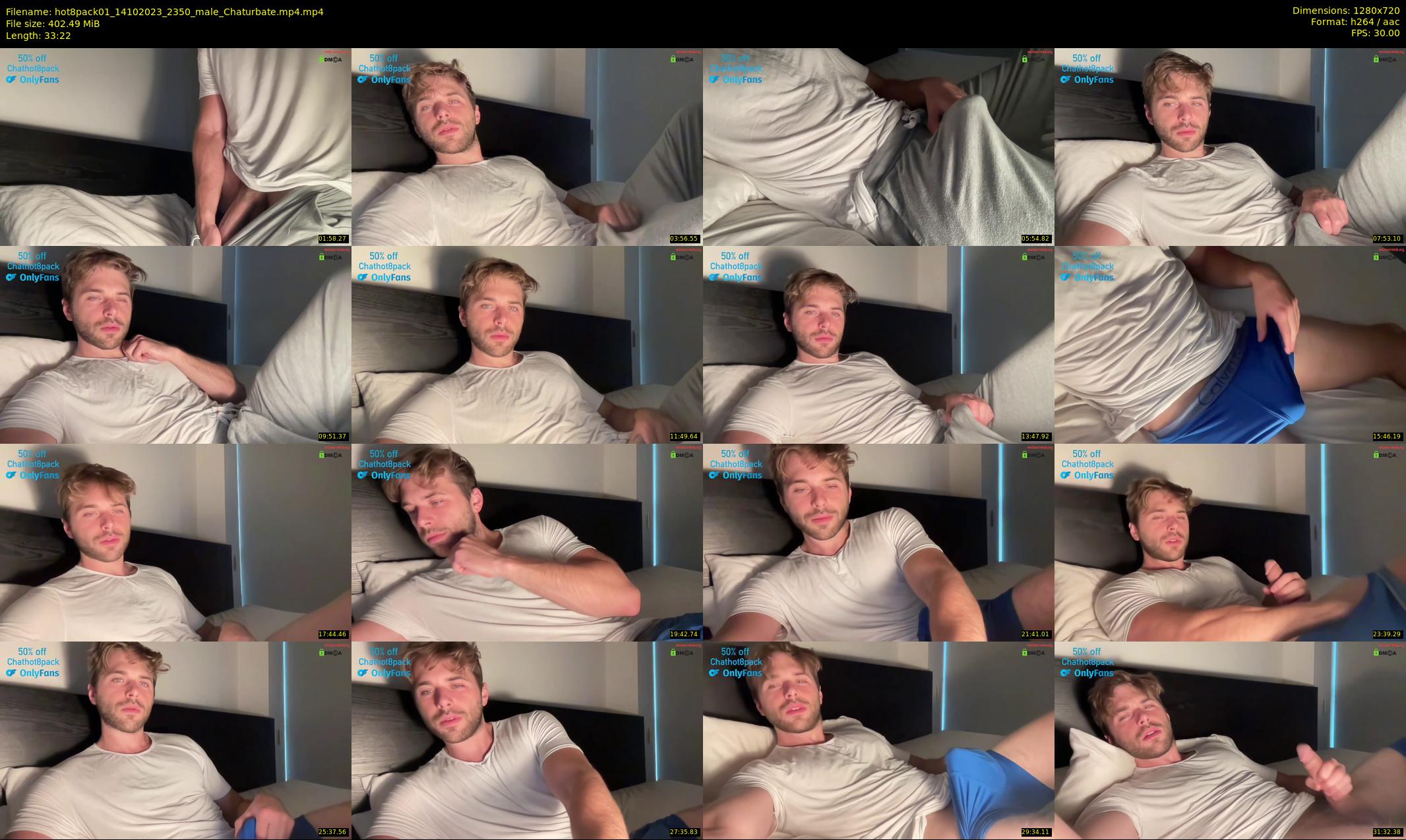hot8pack01 — 34 minute Chaturbate male cam show recording, 720p, Oct 14, 2023