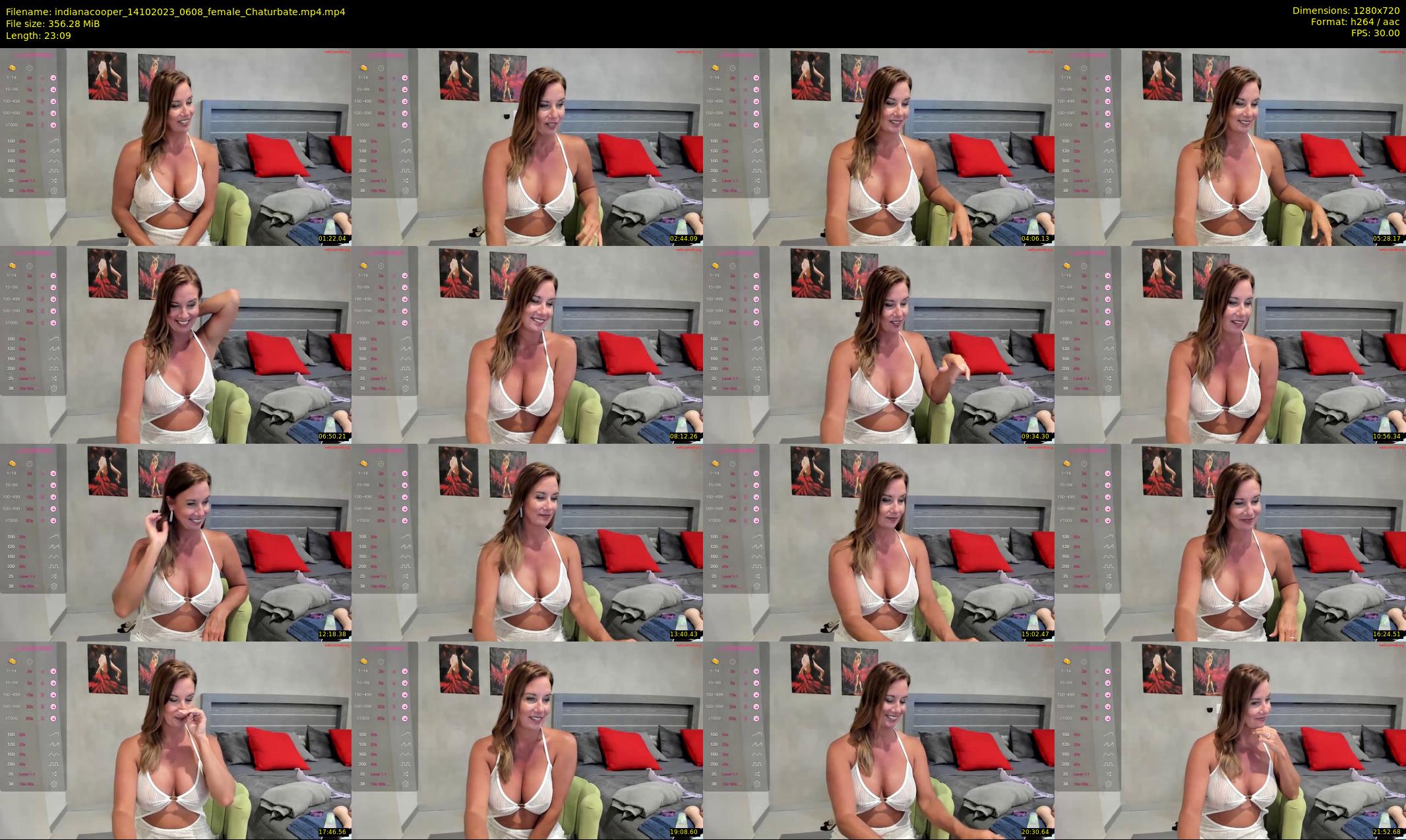 indianacooper — 24 minute Chaturbate female cam show recording, 720p, Oct 14, 2023
