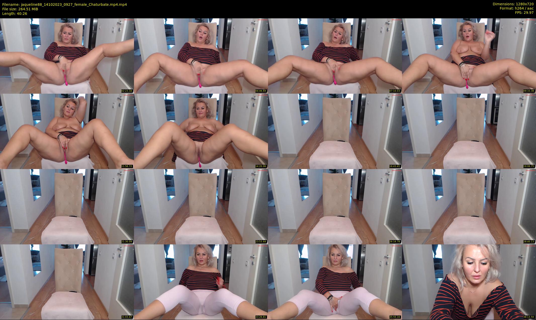 jaqueline88 — 41 minute Chaturbate female cam show recording, 720p, Oct 14, 2023