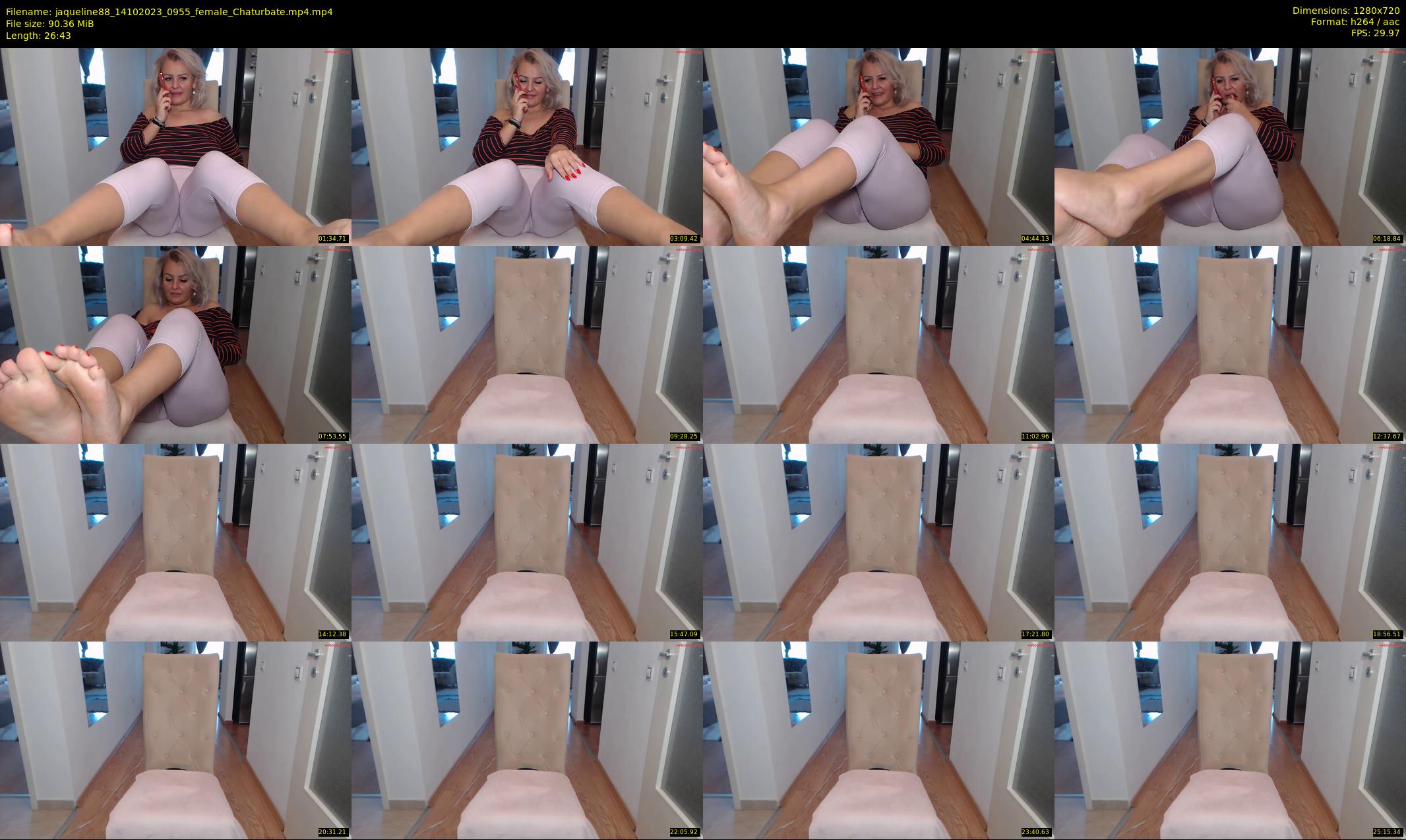 jaqueline88 — 27 minute Chaturbate female cam show recording, 720p, Oct 14, 2023