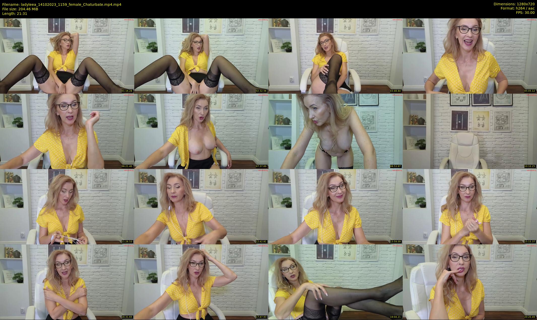 ladyleea — 22 minute Chaturbate female cam show recording, 720p, Oct 14, 2023