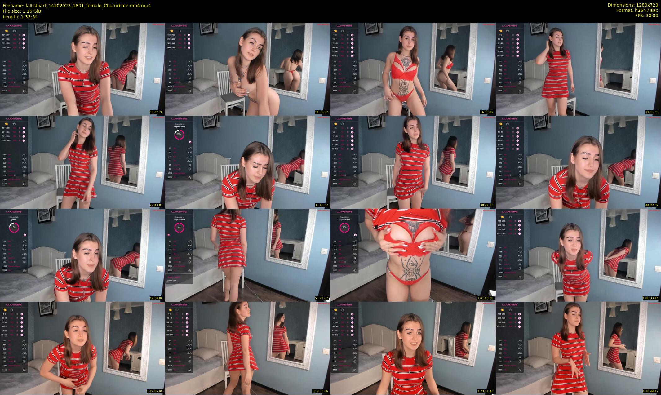 lallistuart — 94 minute Chaturbate female cam show recording, 720p, Oct 14, 2023