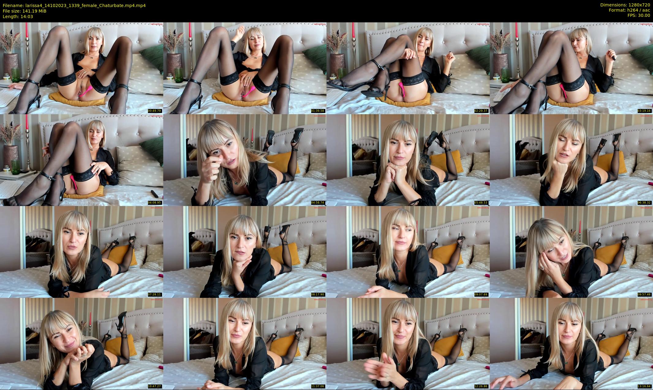 larissa4 — 15 minute Chaturbate female cam show recording, 720p, Oct 14, 2023