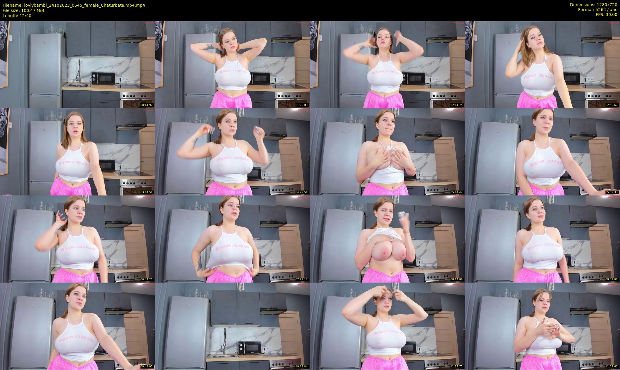 lovlybambi — 13 minute Chaturbate female cam show recording, 720p, Oct 14, 2023