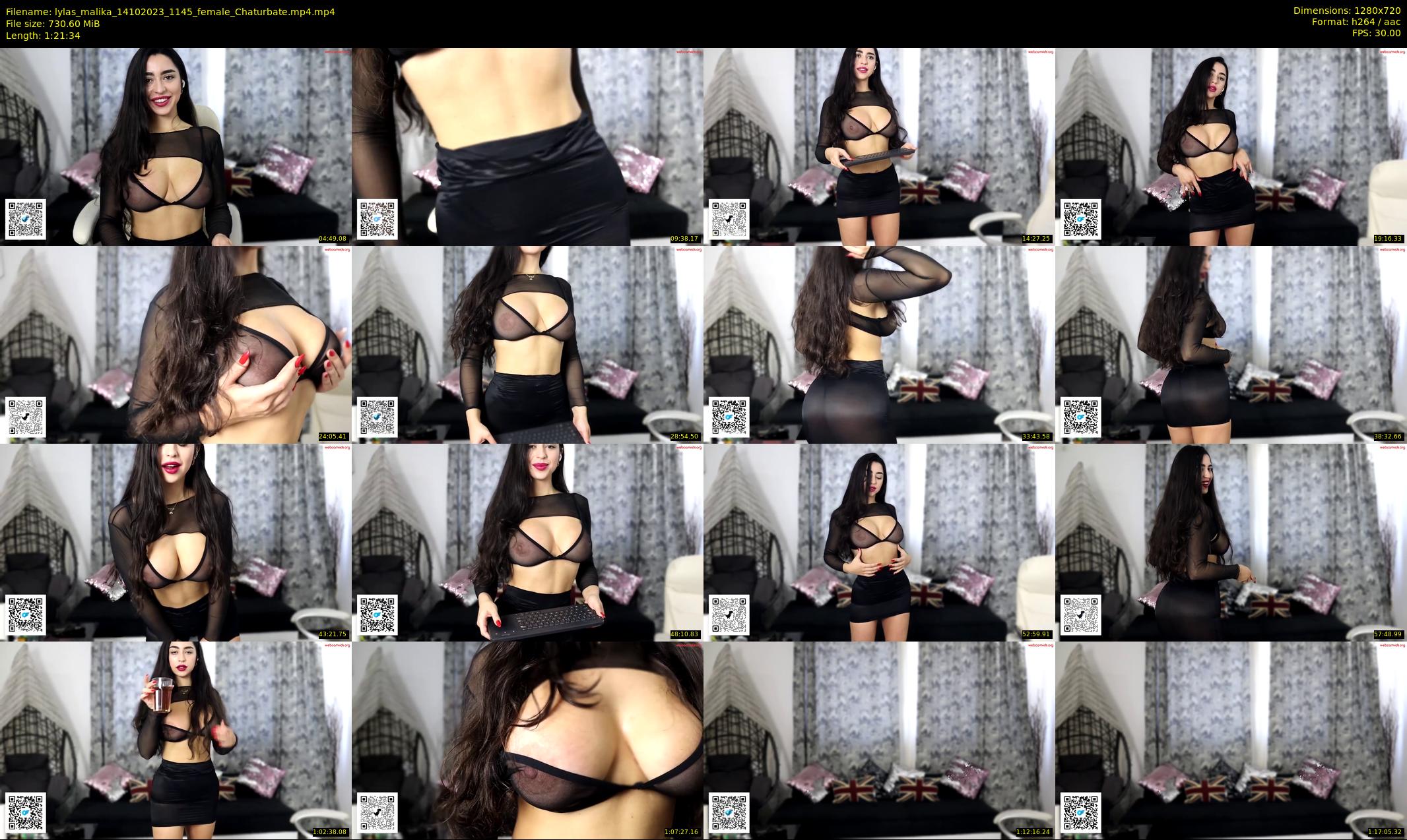 lylas_malika — 82 minute Chaturbate female cam show recording, 720p, Oct 14, 2023