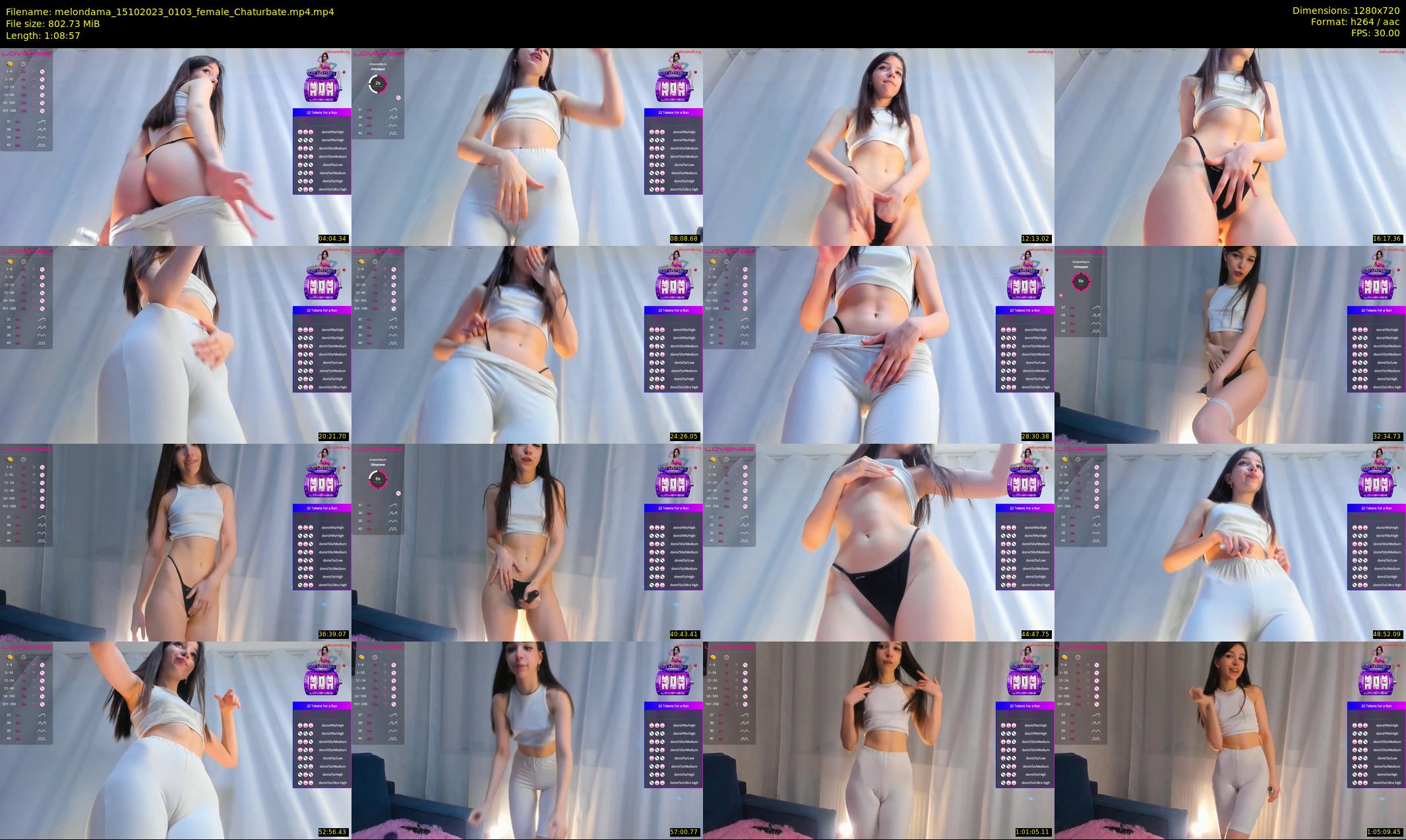 melondama — 69 minute Chaturbate female cam show recording, 720p, Oct 15, 2023