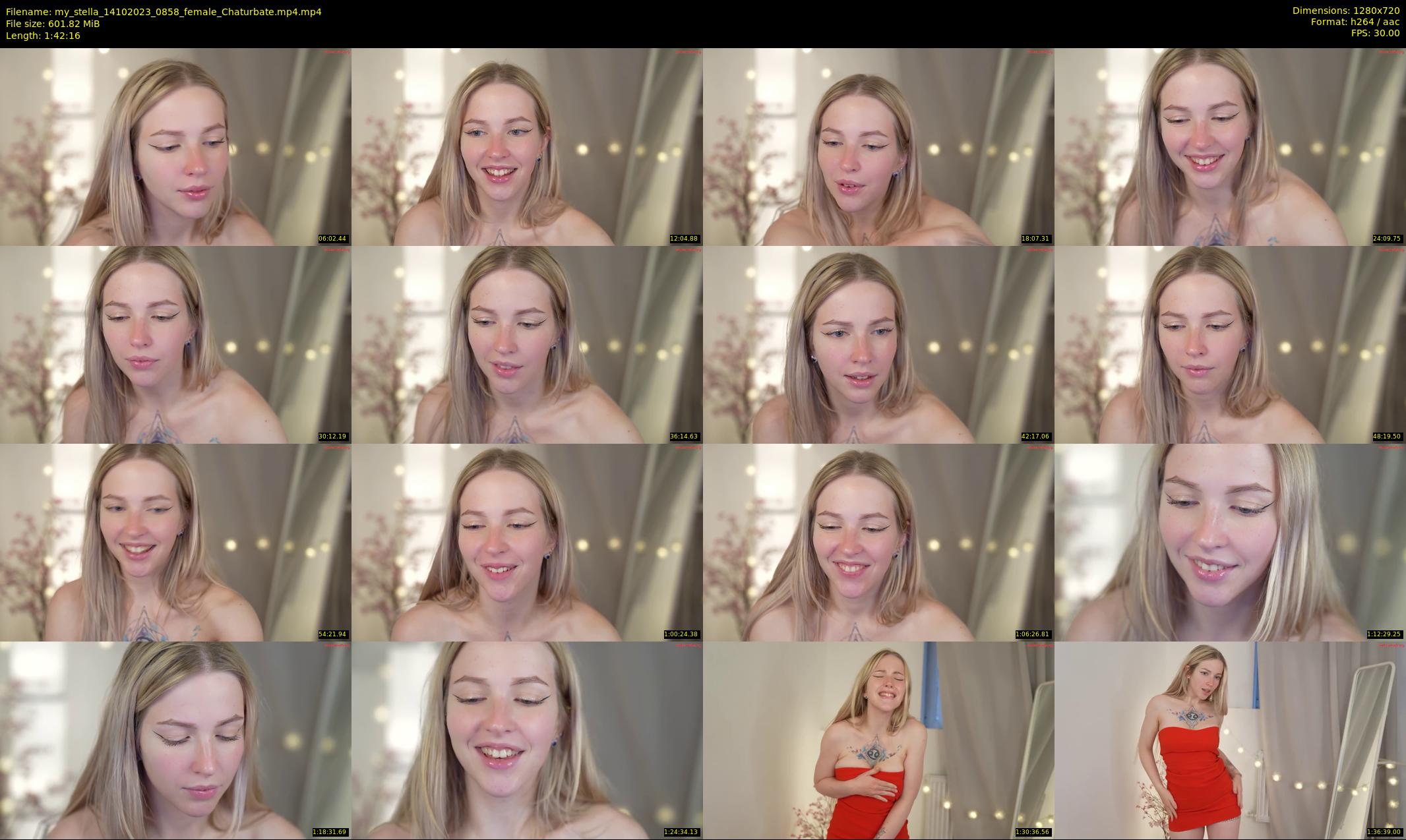 my_stella — 103 minute Chaturbate female cam show recording, 720p, Oct 14, 2023