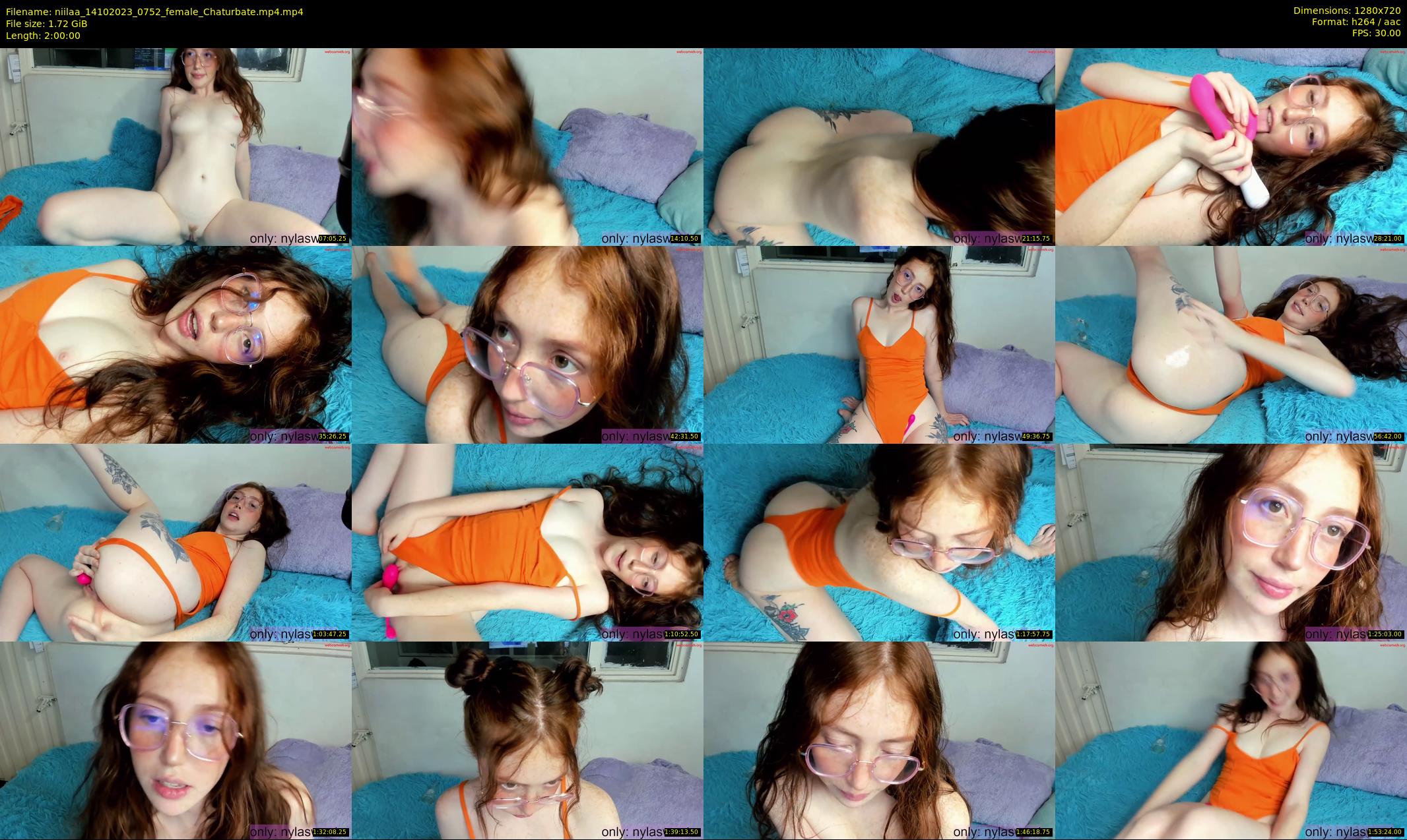 niilaa — 120 minute Chaturbate female cam show recording, 720p, Oct 14, 2023