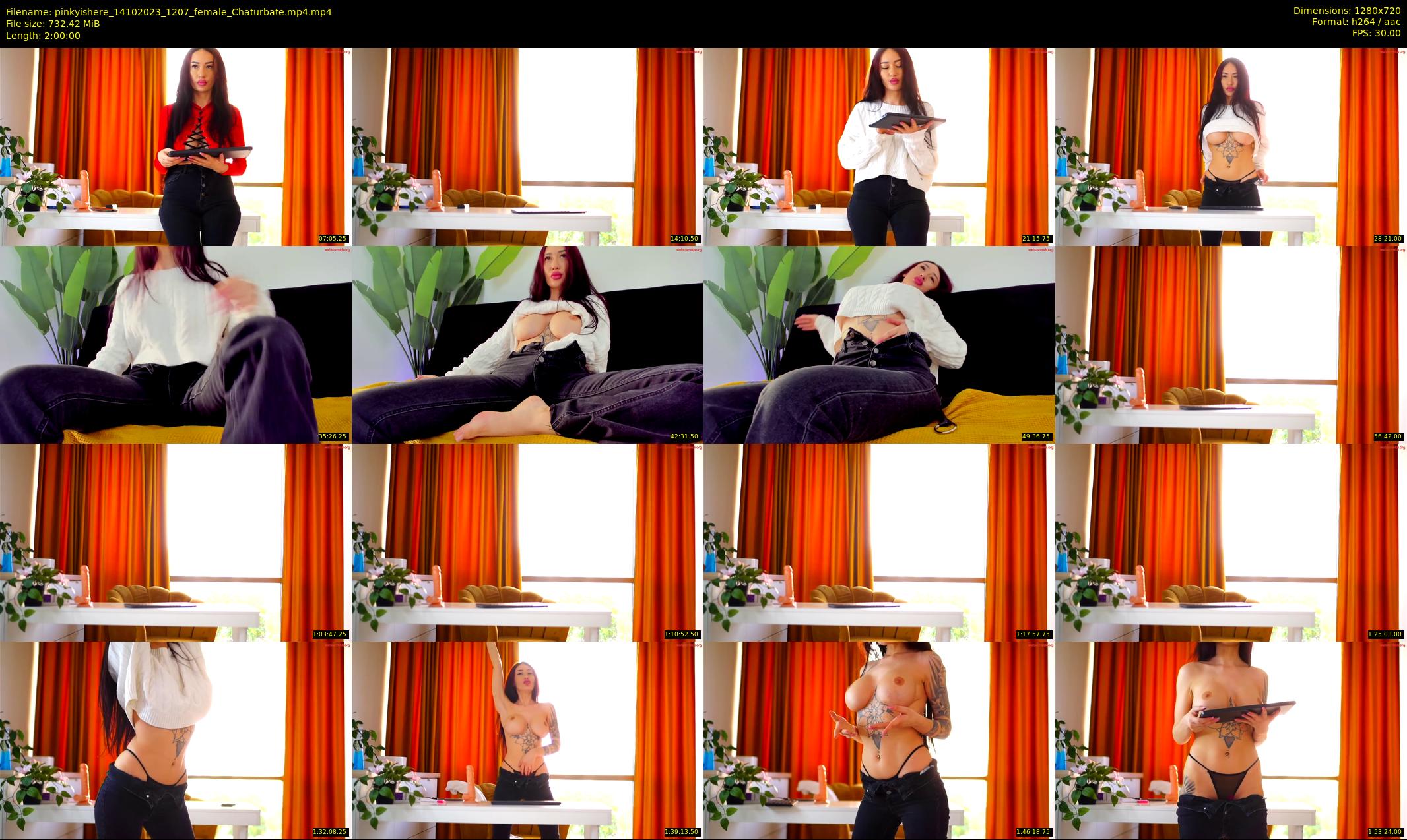pinkyishere — 120 minute Chaturbate female cam show recording, 720p, Oct 14, 2023