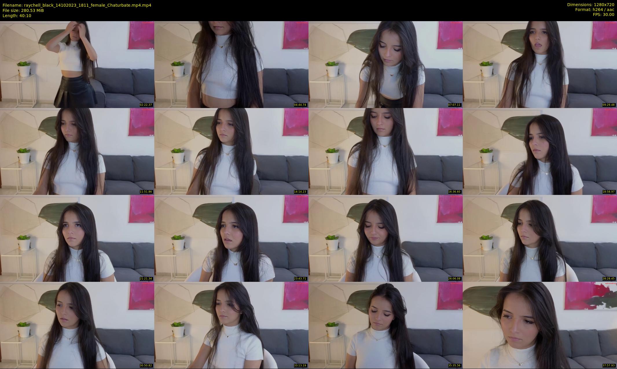 raychell_black — 41 minute Chaturbate female cam show recording, 720p, Oct 14, 2023
