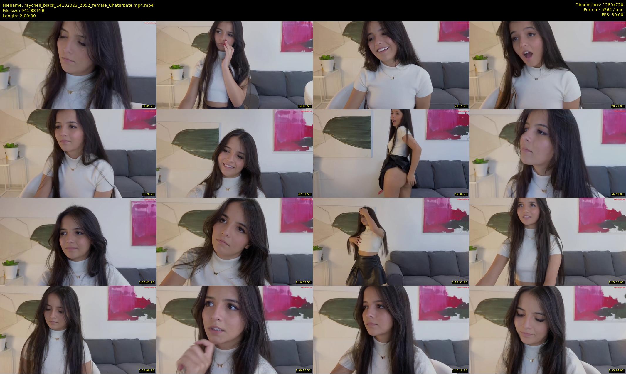 raychell_black — 120 minute Chaturbate female cam show recording, 720p, Oct 14, 2023