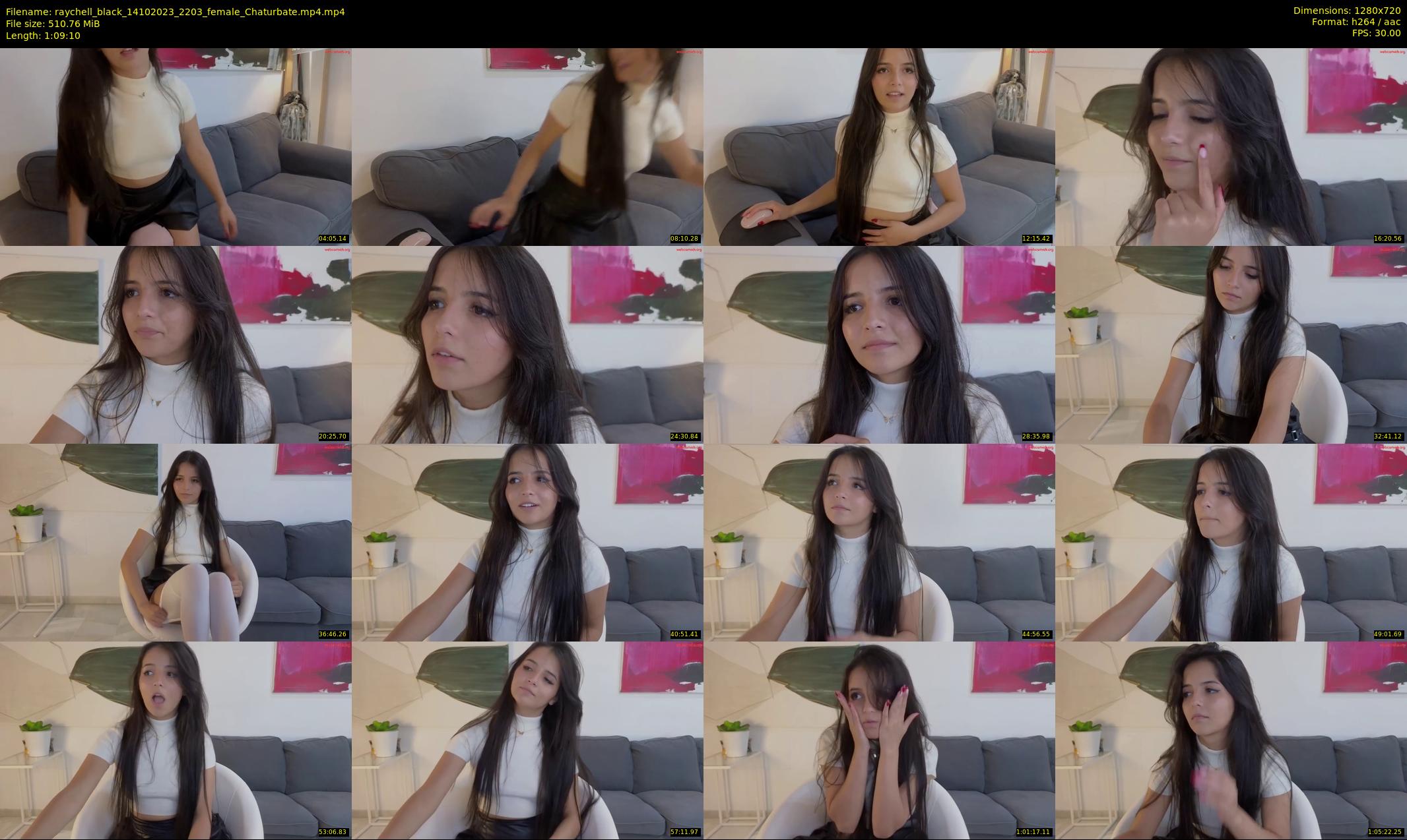 raychell_black — 70 minute Chaturbate female cam show recording, 720p, Oct 14, 2023