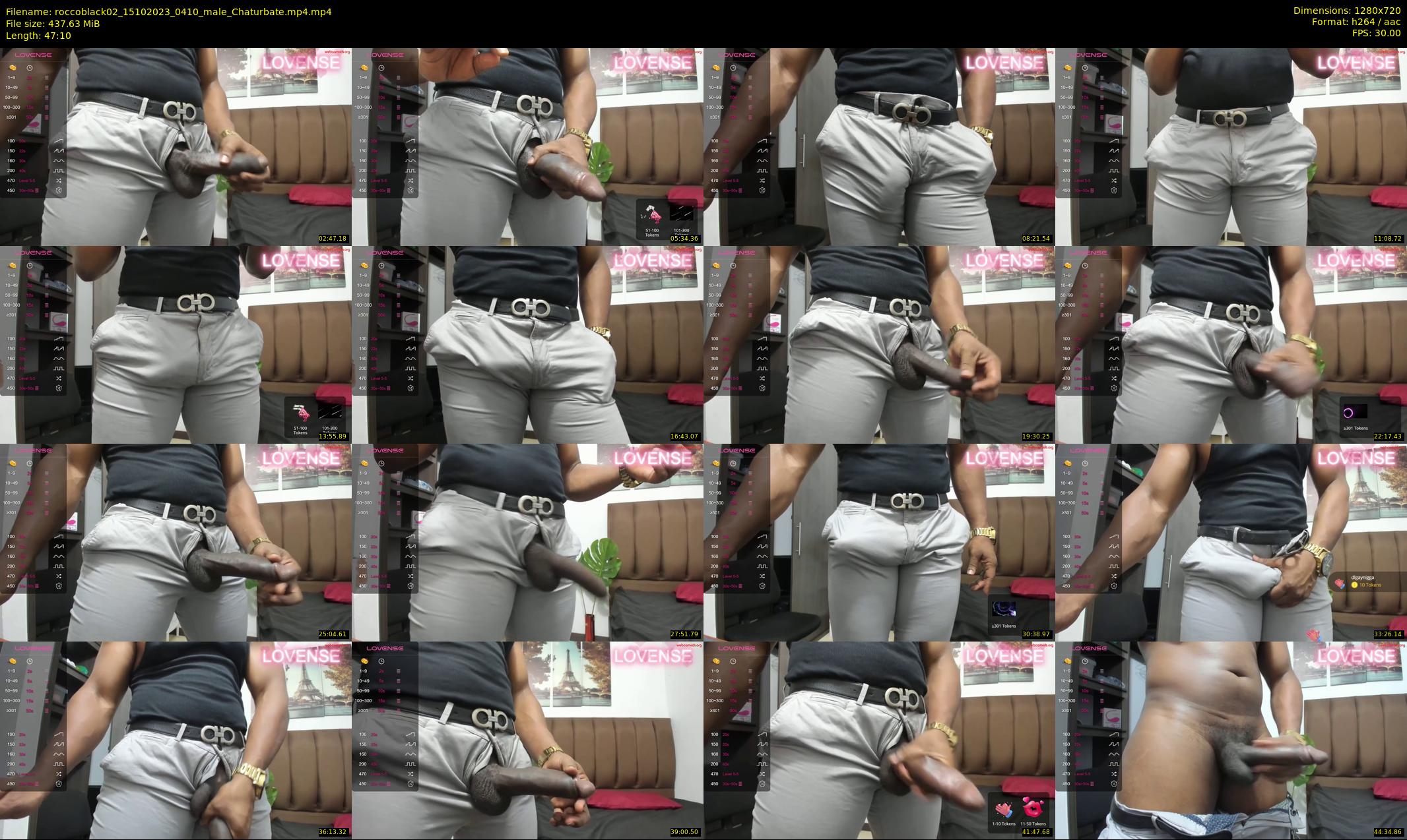 roccoblack02 — 48 minute Chaturbate male cam show recording, 720p, Oct 15, 2023