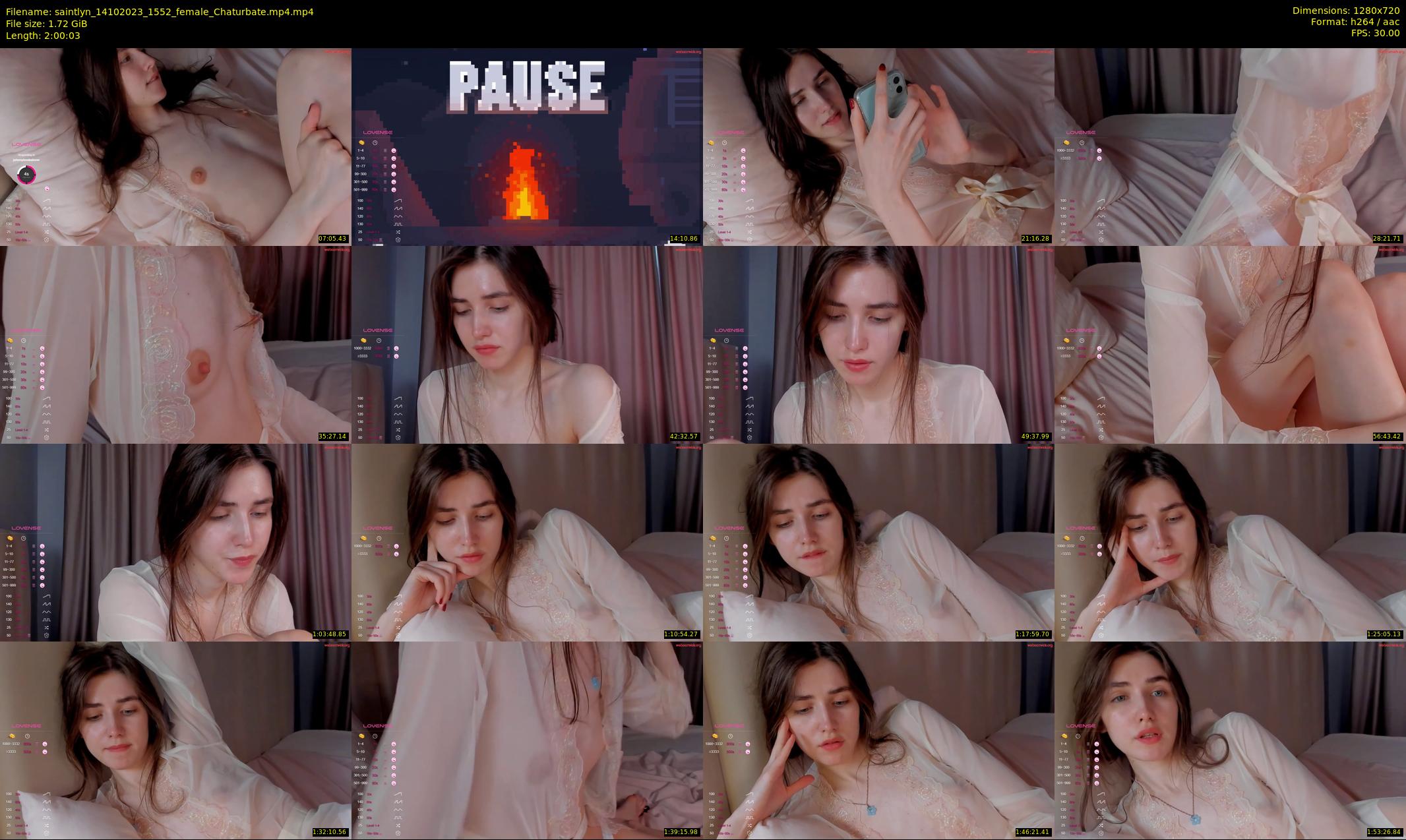 saintlyn — 121 minute Chaturbate female cam show recording, 720p, Oct 14, 2023