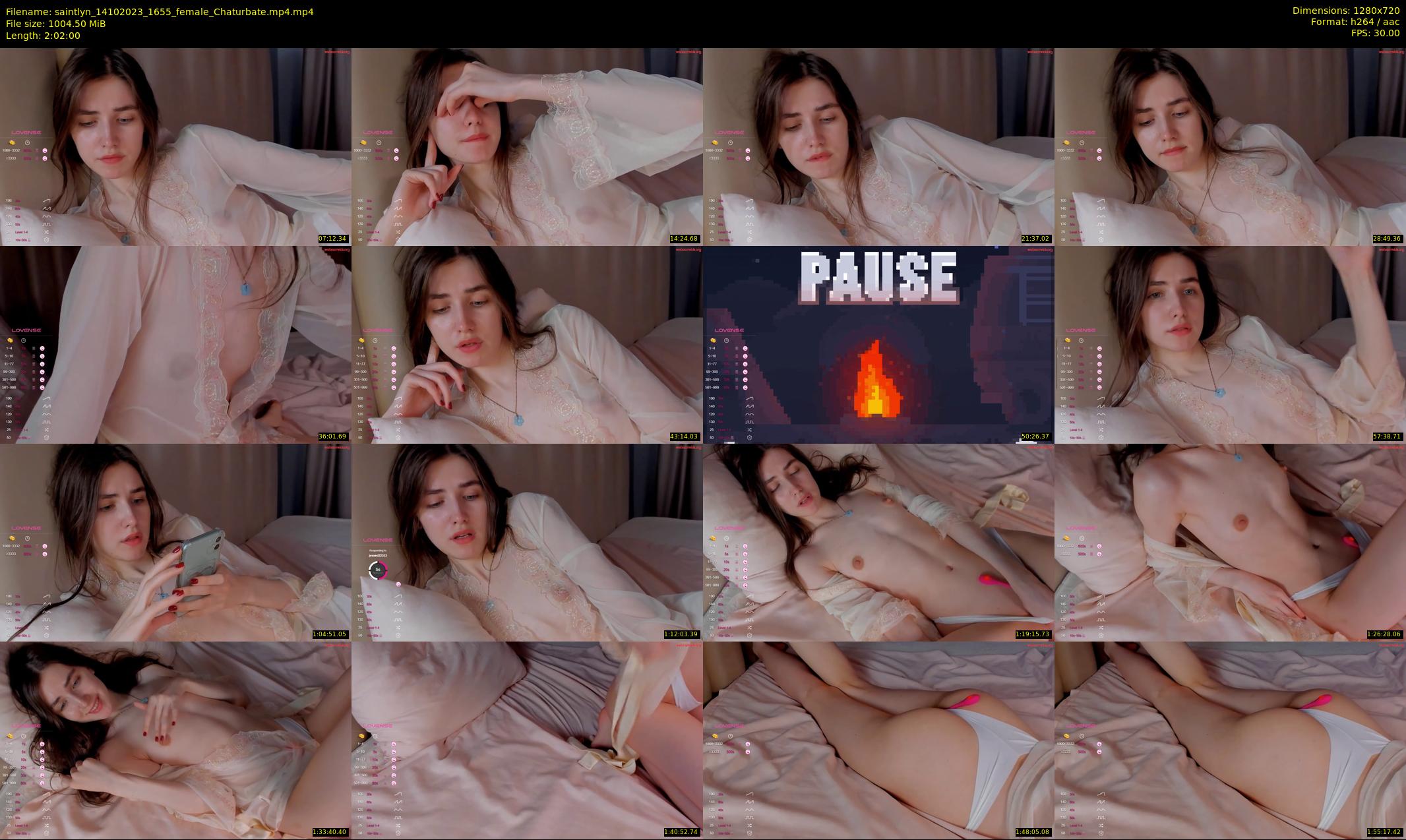 saintlyn — 122 minute Chaturbate female cam show recording, 720p, Oct 14, 2023