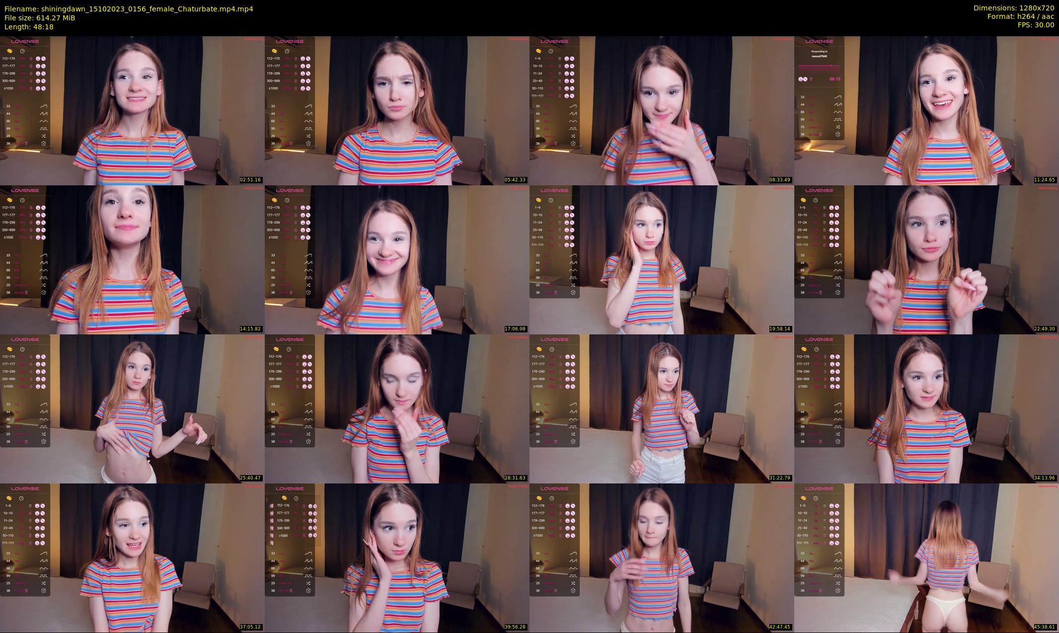 shiningdawn — 49 minute Chaturbate female cam show recording, 720p, Oct 15, 2023