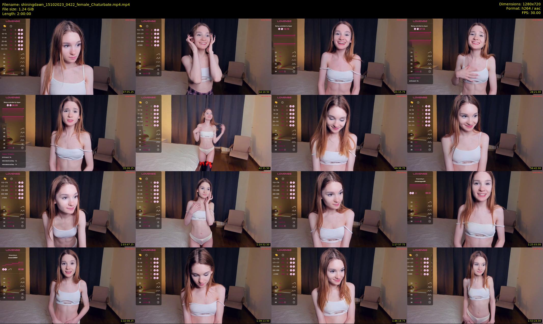 shiningdawn — 120 minute Chaturbate female cam show recording, 720p, Oct 15, 2023