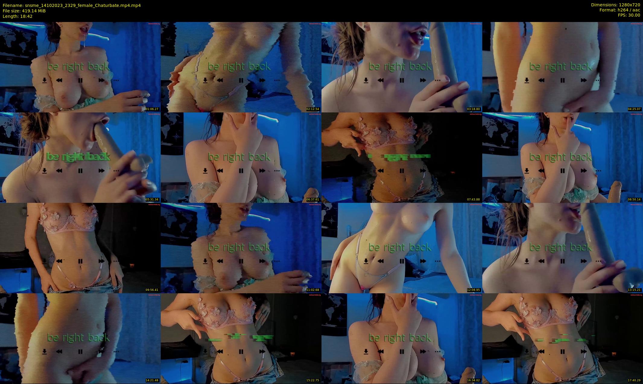 snsme — 19 minute Chaturbate female cam show recording, 720p, Oct 14, 2023