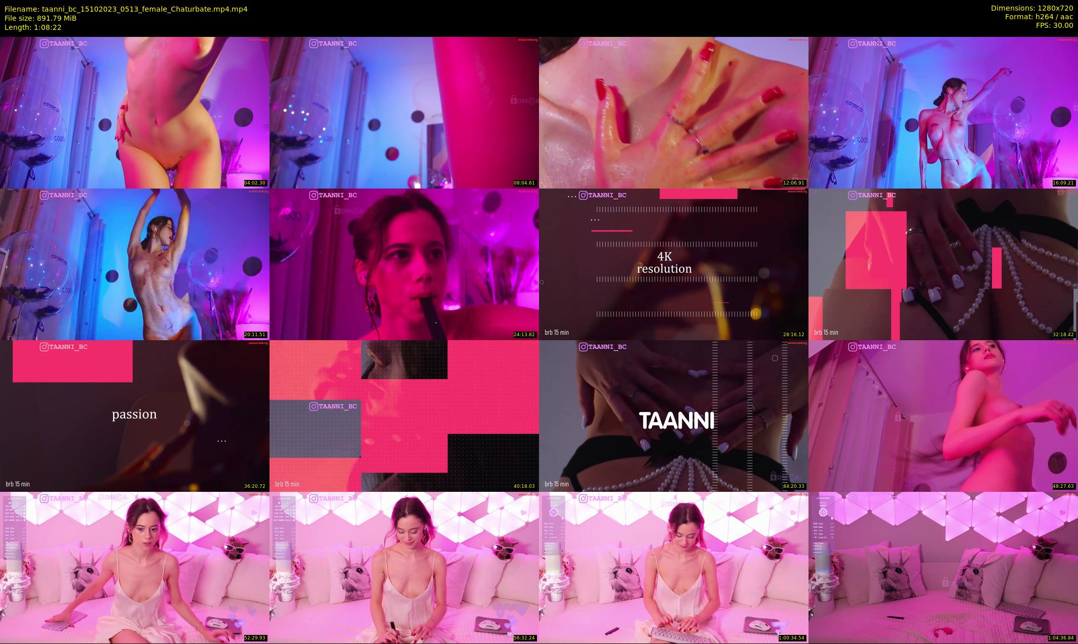 taanni_bc — 69 minute Chaturbate female cam show recording, 720p, Oct 15, 2023