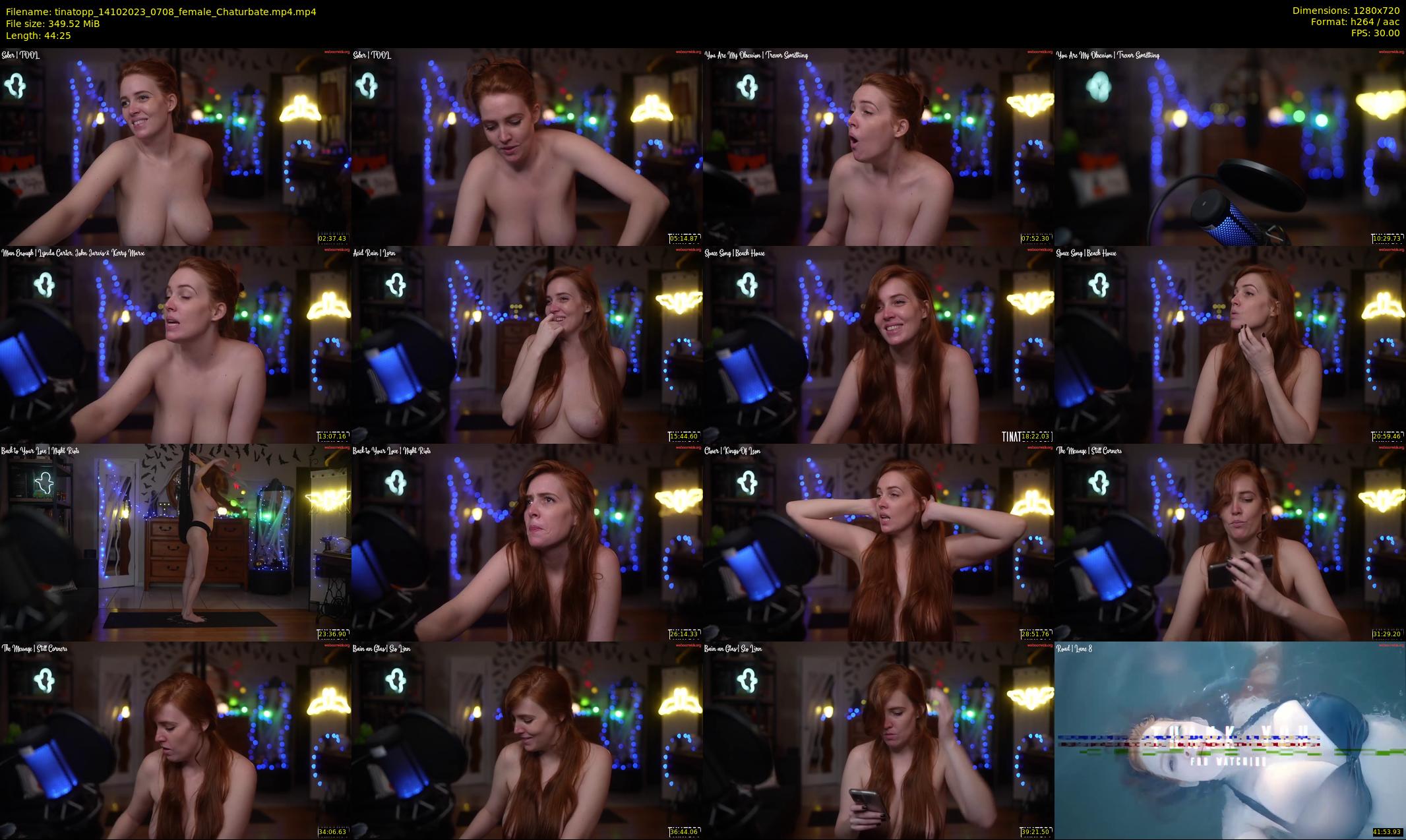 tinatopp — 45 minute Chaturbate female cam show recording, 720p, Oct 14, 2023