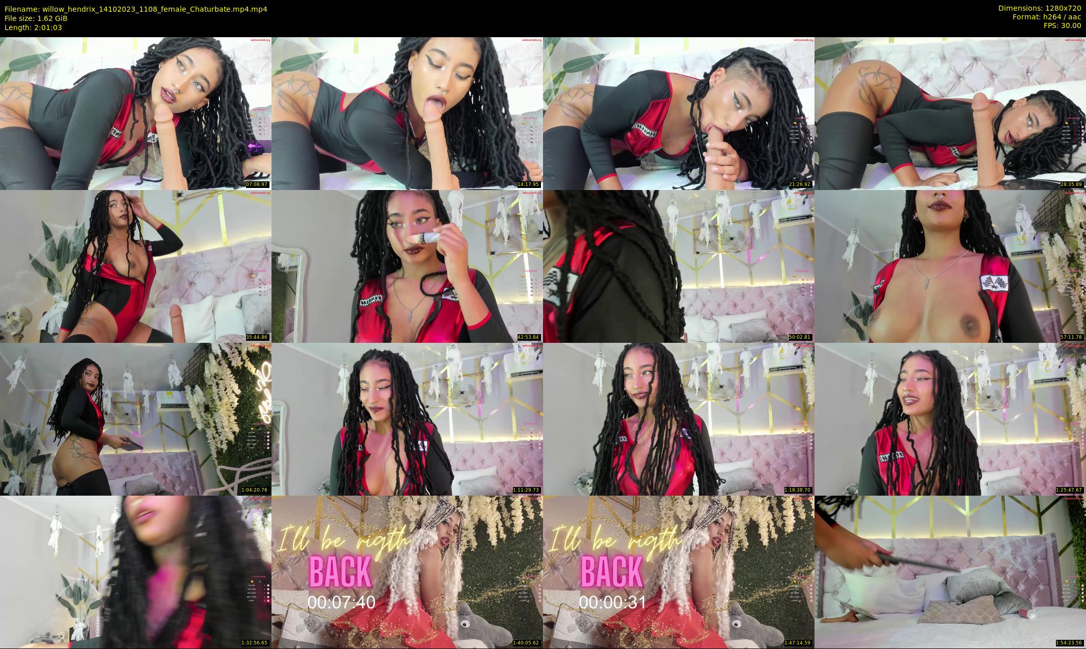 willow_hendrix — 122 minute Chaturbate female cam show recording, 720p, Oct 14, 2023