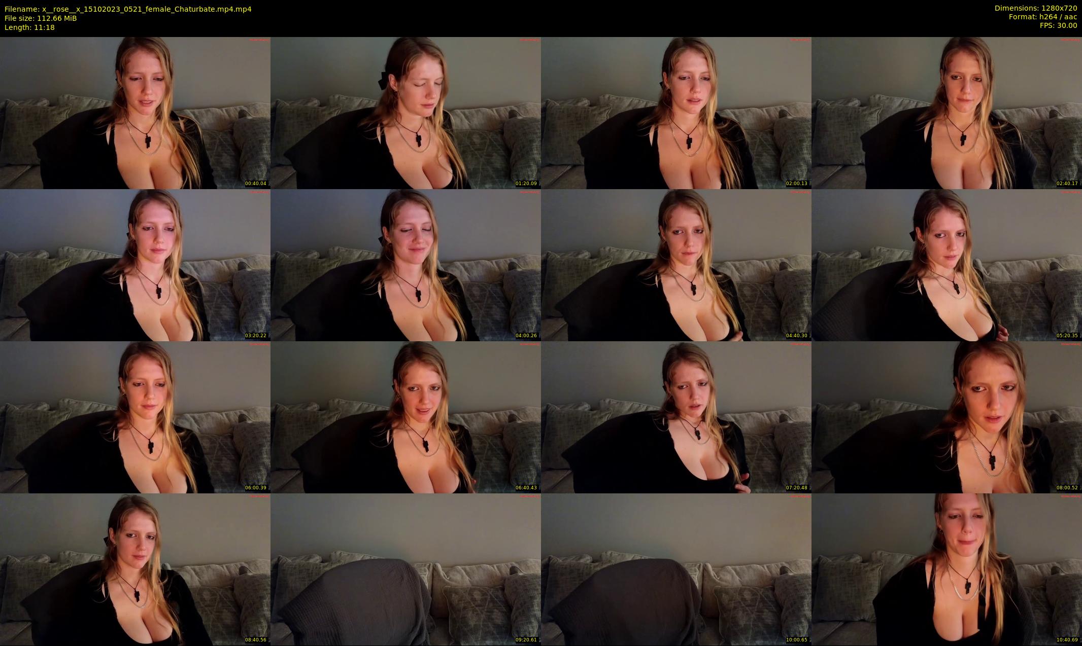 x__rose__x — 12 minute Chaturbate female cam show recording, 720p, Oct 15, 2023