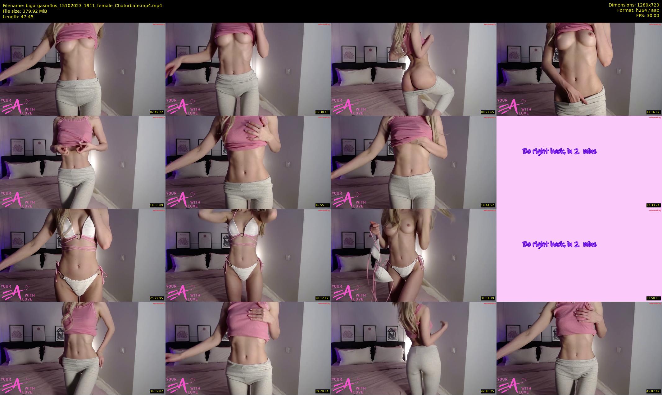 bigorgasm4us — 48 minute Chaturbate female cam show recording, 720p, Oct 15, 2023