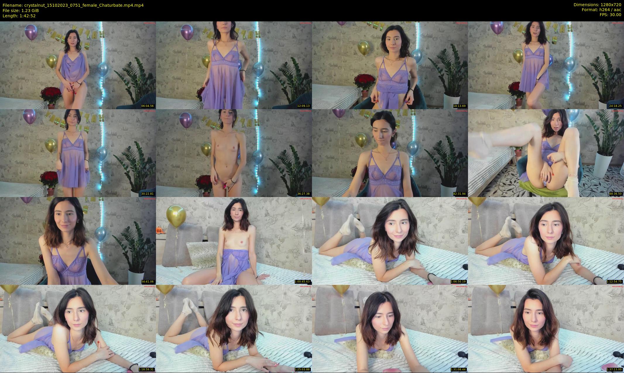 crystalnut — 103 minute Chaturbate female cam show recording, 720p, Oct 15, 2023