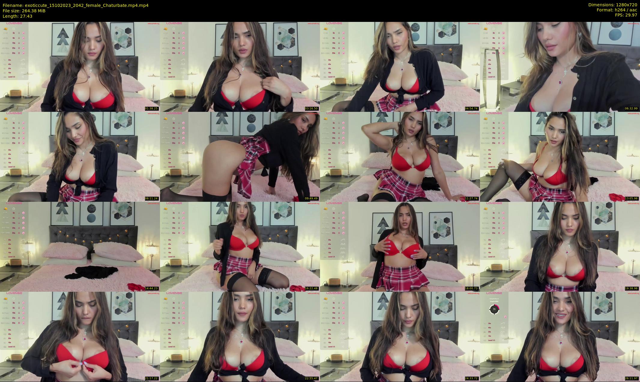 exoticcute — 28 minute Chaturbate female cam show recording, 720p, Oct 15, 2023