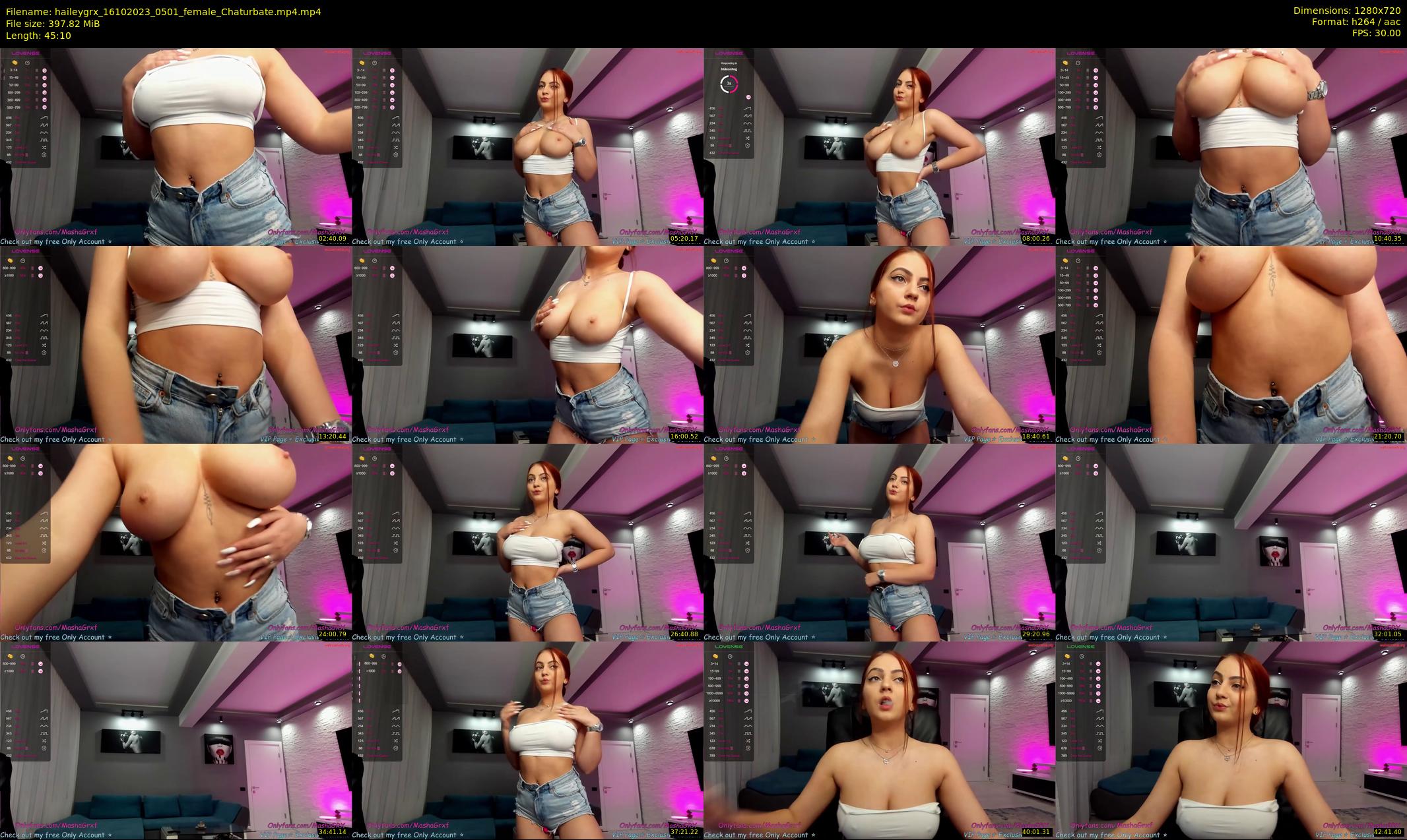 haileygrx — 46 minute Chaturbate female cam show recording, 720p, Oct 16, 2023