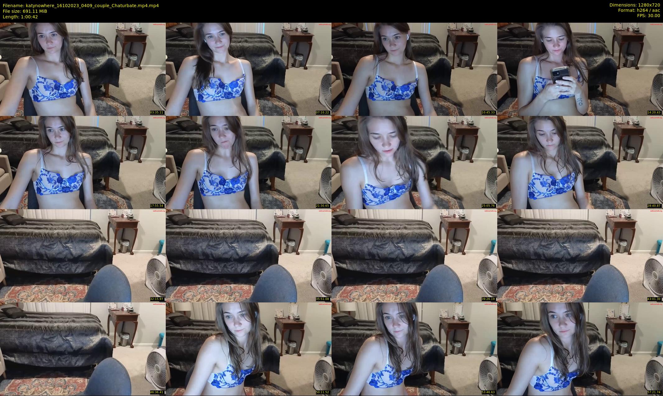 katynowhere — 61 minute Chaturbate female cam show recording, 720p, Oct 16, 2023