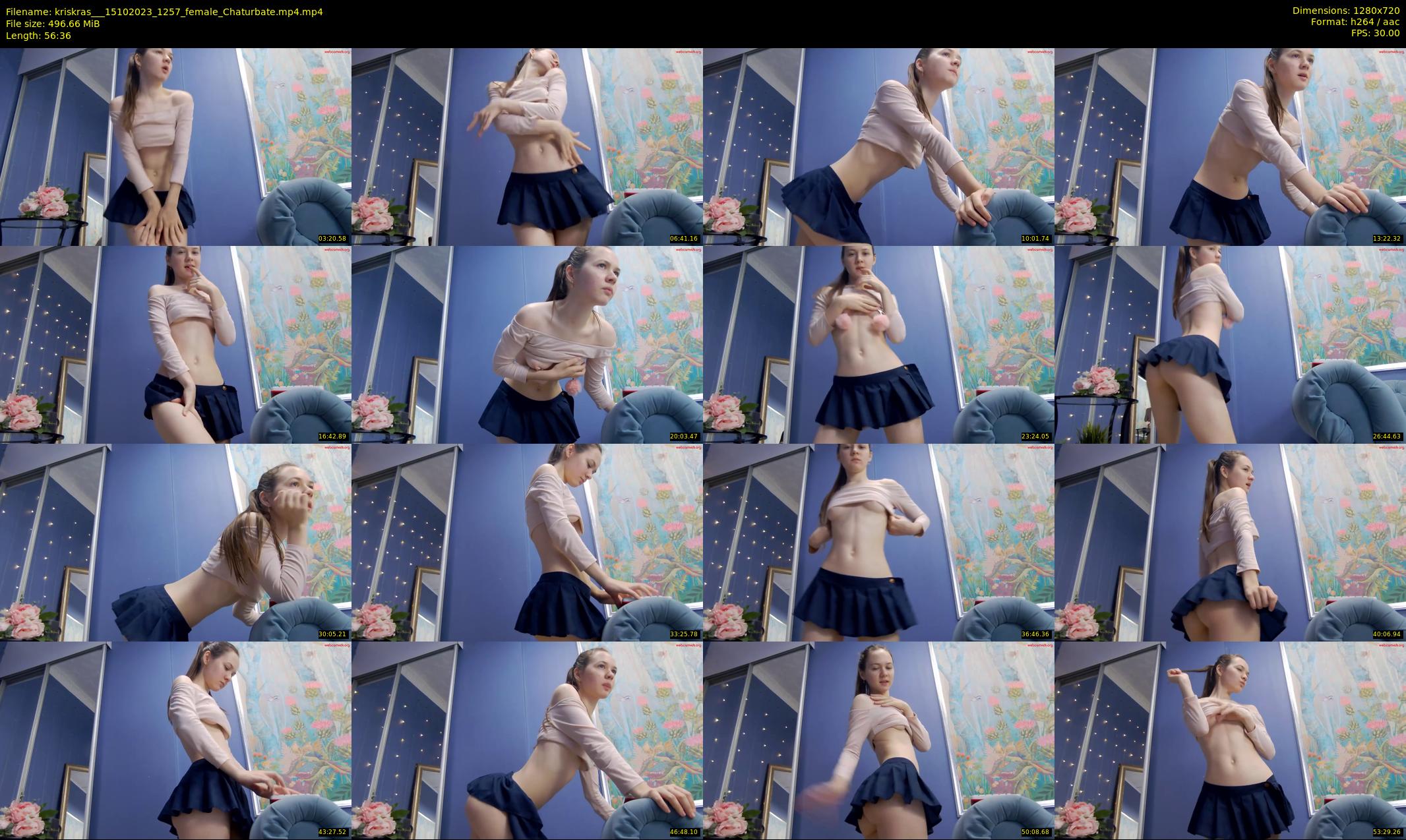 kriskras__ — 57 minute Chaturbate female cam show recording, 720p, Oct 15, 2023