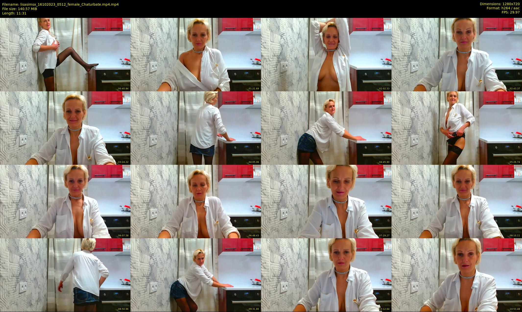 lisasimsx — 12 minute Chaturbate female cam show recording, 720p, Oct 16, 2023