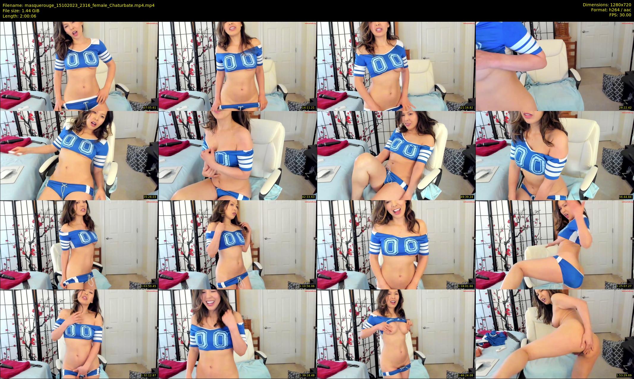masquerouge — 121 minute Chaturbate female cam show recording, 720p, Oct 15, 2023