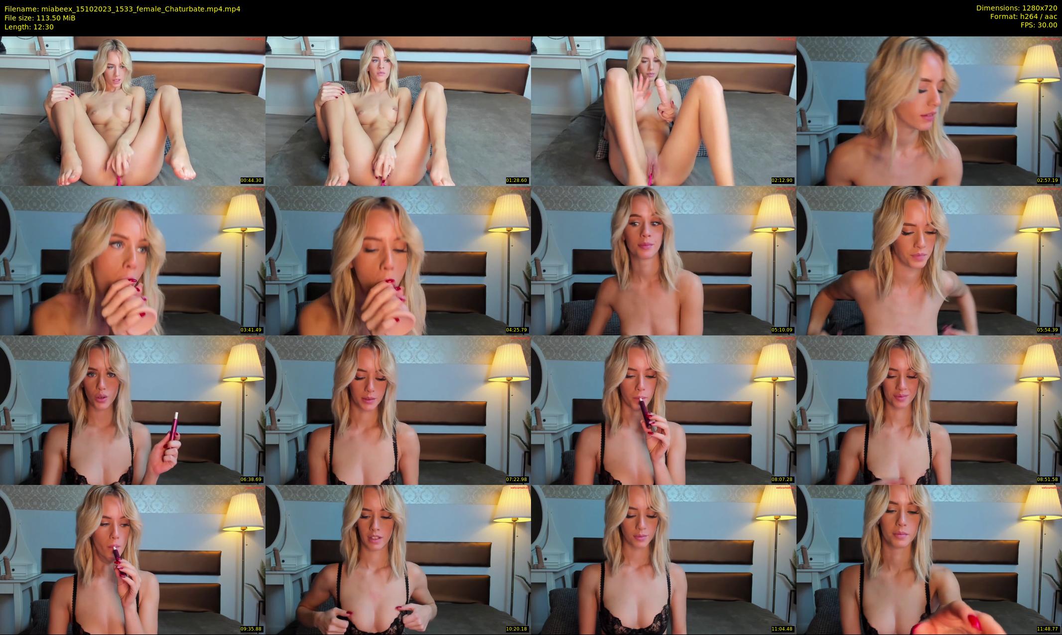 miabeex — 13 minute Chaturbate female cam show recording, 720p, Oct 15, 2023