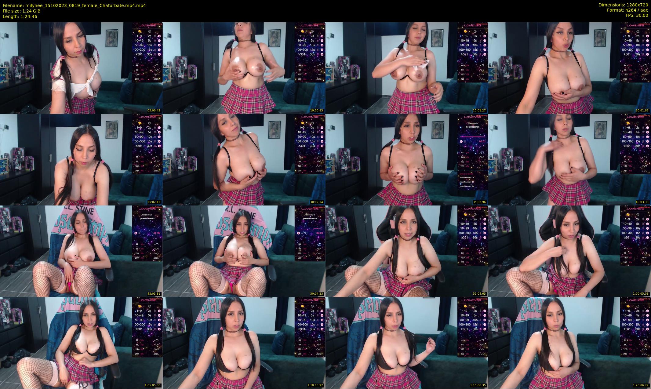milynee — 85 minute Chaturbate female cam show recording, 720p, Oct 15, 2023
