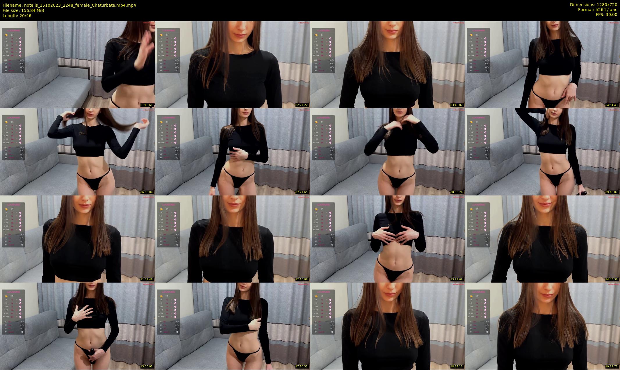 notelis — 21 minute Chaturbate female cam show recording, 720p, Oct 15, 2023