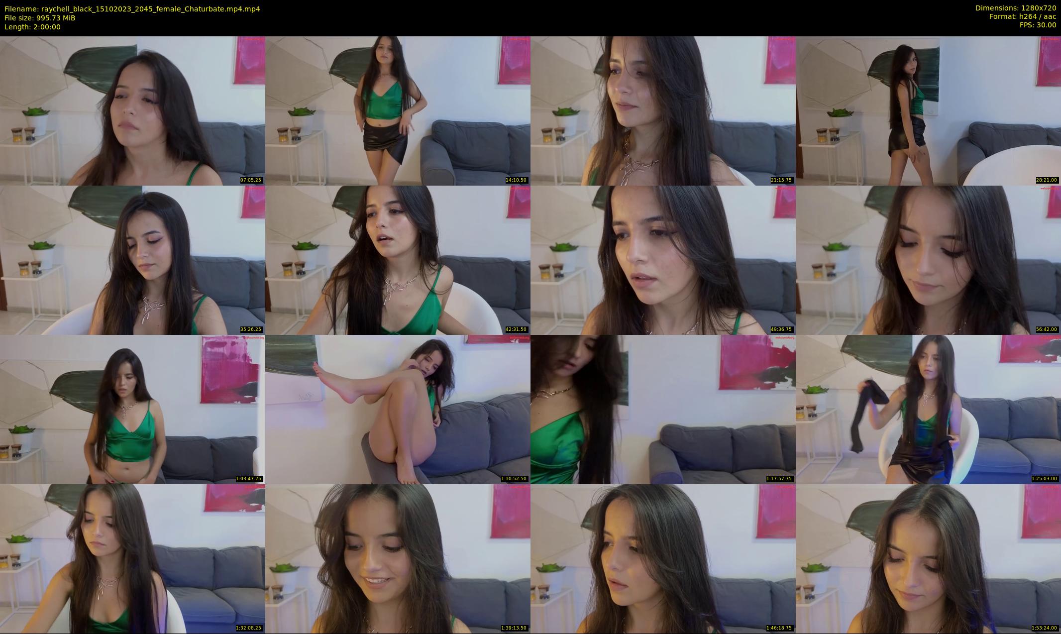 raychell_black — 120 minute Chaturbate female cam show recording, 720p, Oct 15, 2023