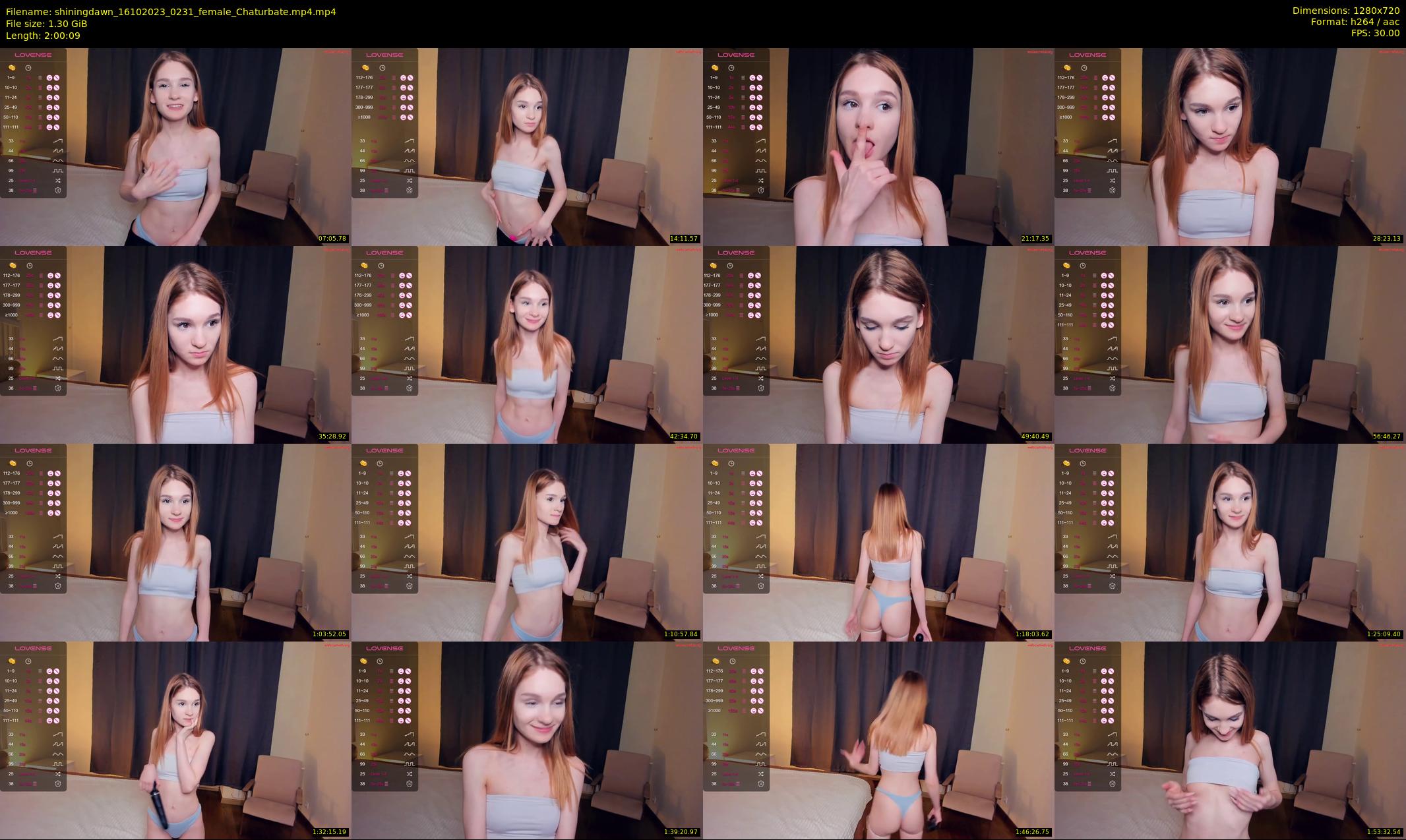 shiningdawn — 121 minute Chaturbate female cam show recording, 720p, Oct 16, 2023
