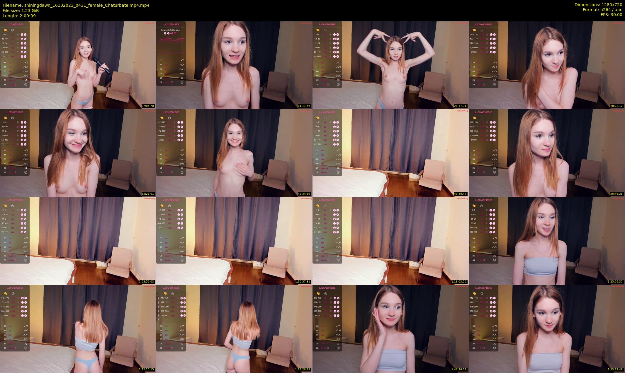 shiningdawn — 121 minute Chaturbate female cam show recording, 720p, Oct 16, 2023