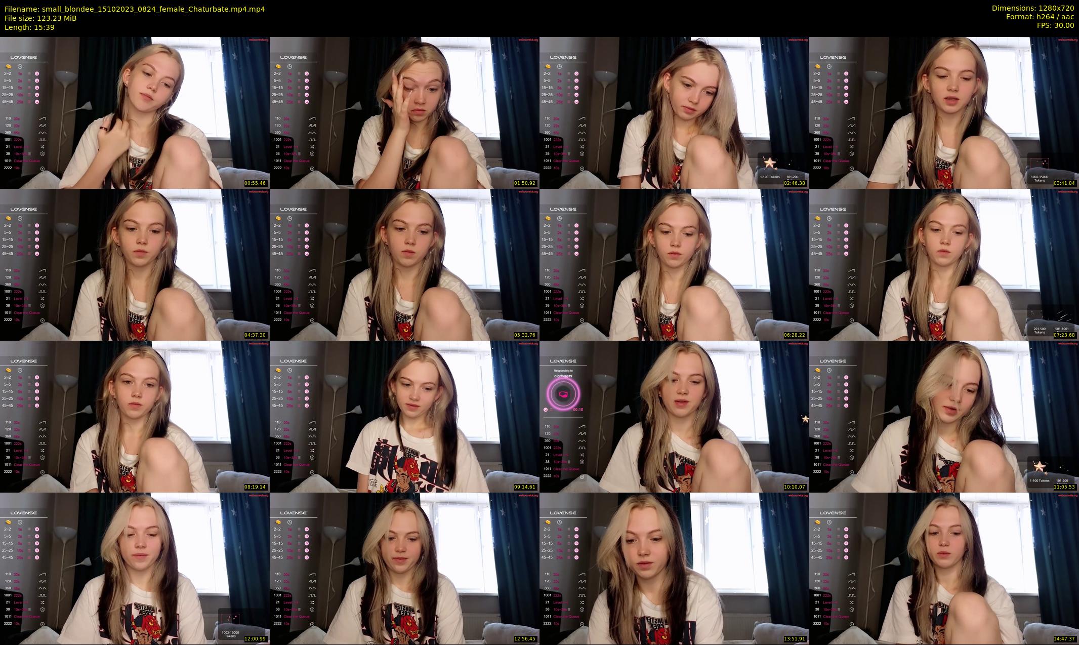 small_blondee — 16 minute Chaturbate female cam show recording, 720p, Oct 15, 2023