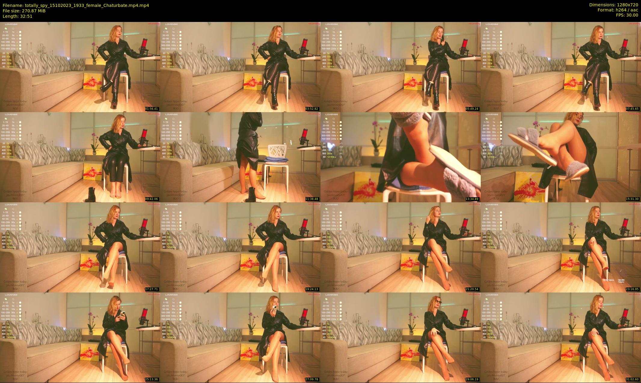 totally_spy — 33 minute Chaturbate female cam show recording, 720p, Oct 15, 2023
