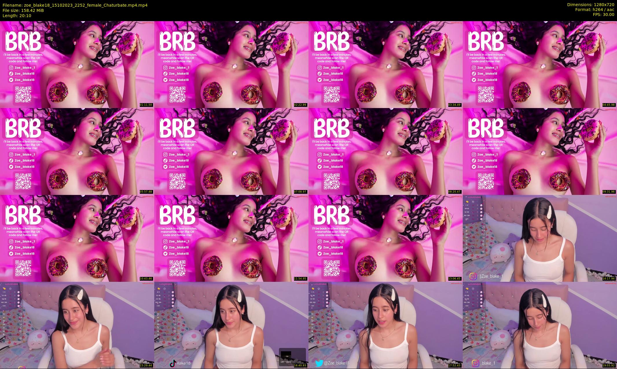zoe_blake18 — 21 minute Chaturbate female cam show recording, 720p, Oct 15, 2023