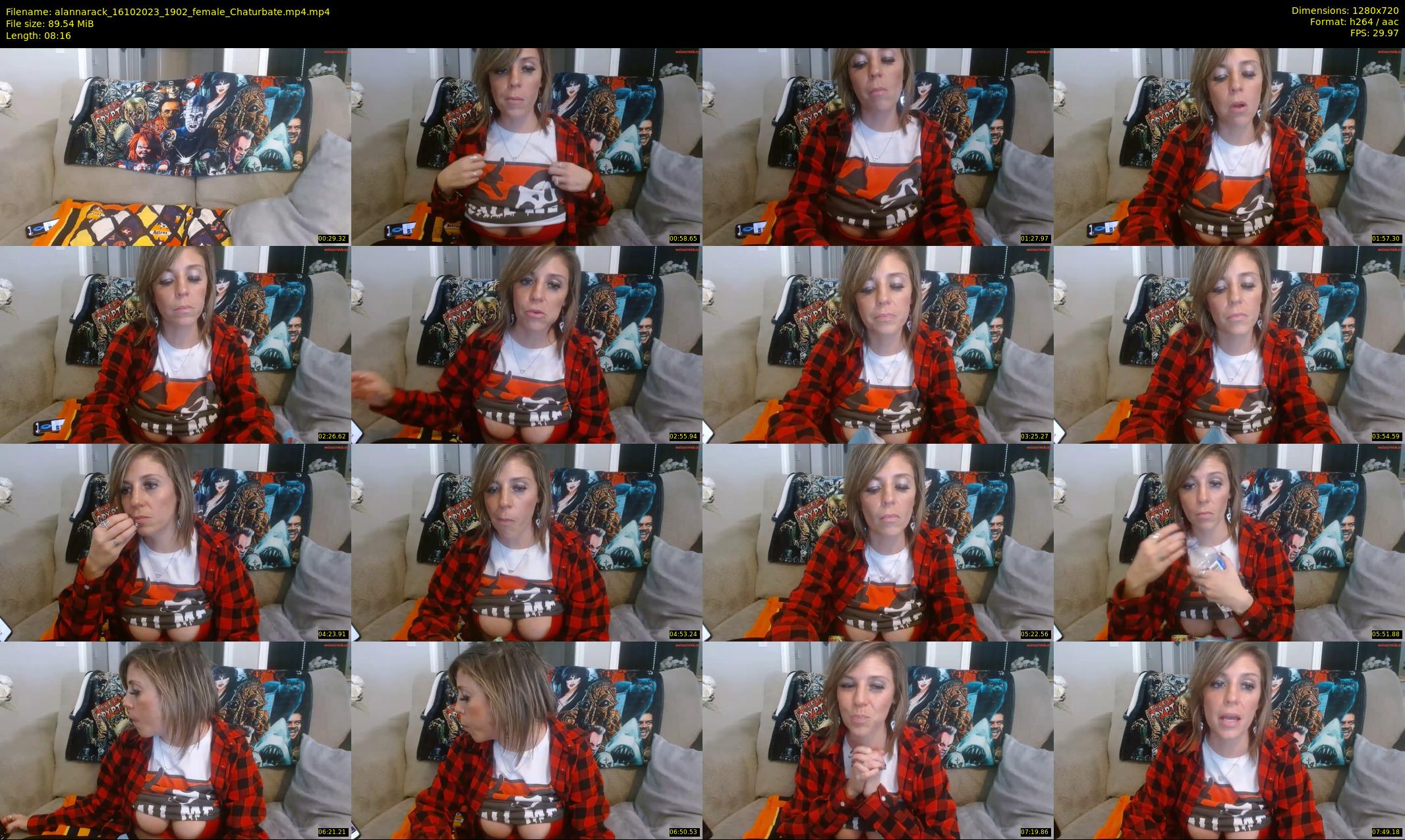 alannarack — 9 minute Chaturbate female cam show recording, 720p, Oct 16, 2023