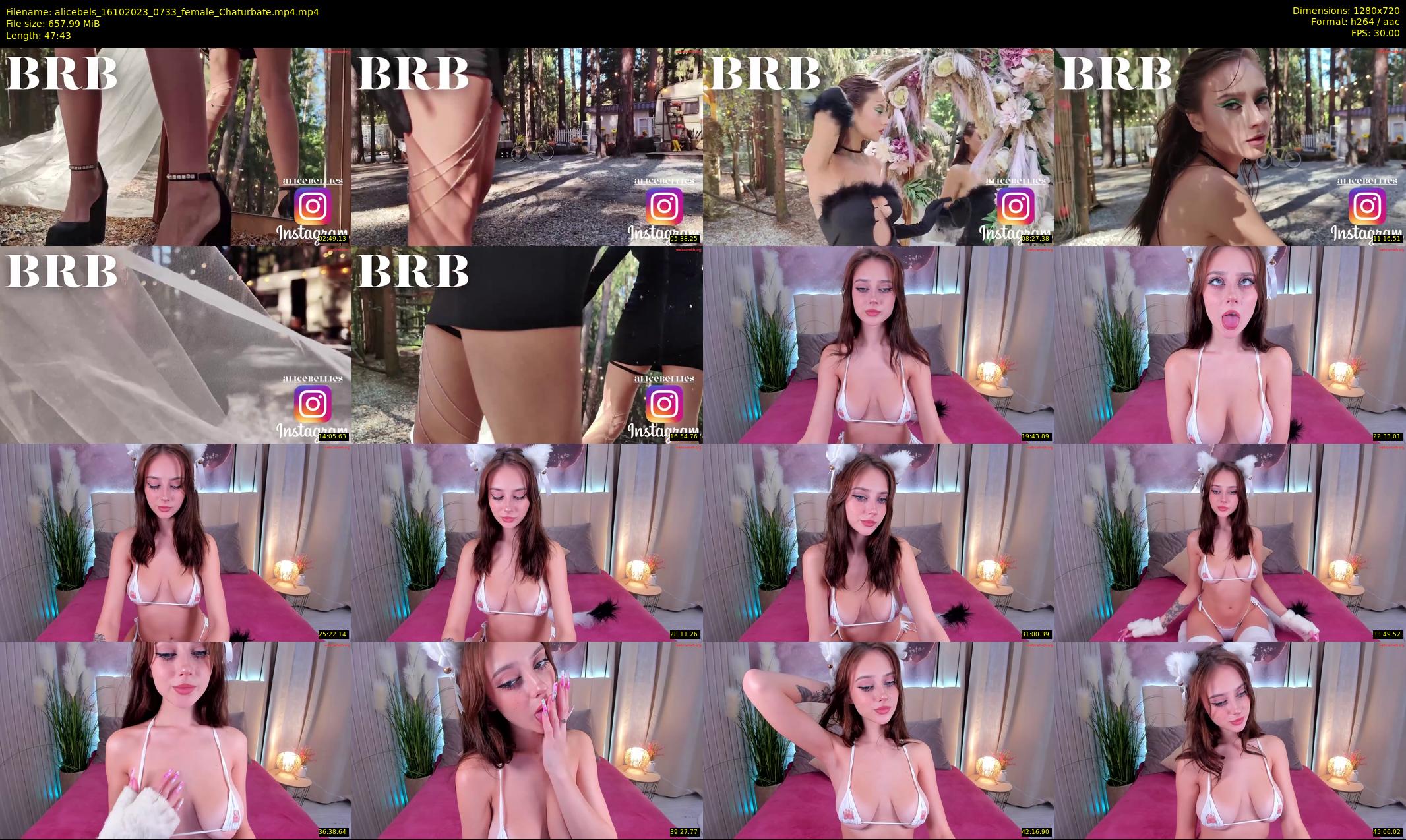 alicebels — 48 minute Chaturbate female cam show recording, 720p, Oct 16, 2023